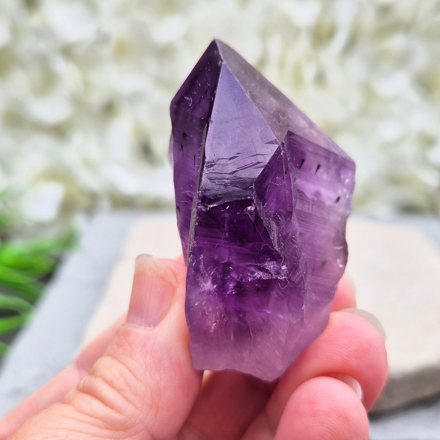 Amethyst Point, Dark Amethyst Gemstone, Amethyst Teeth