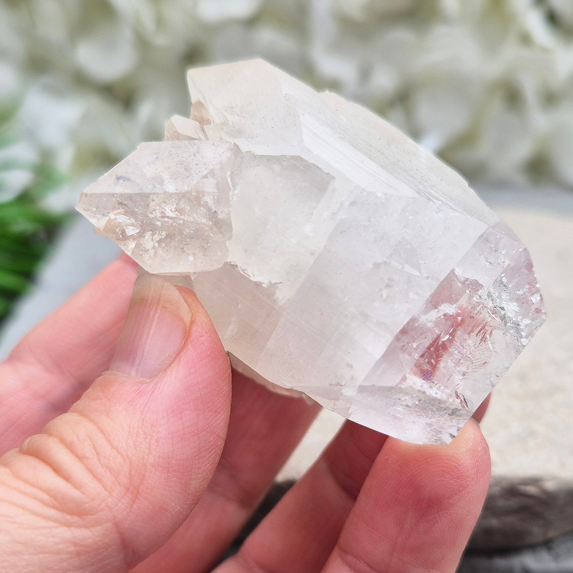 Natural Apophyllite crystal for spiritual growth and gentle energy balancing. Perfect for meditation, crystal grids, or display in your space.
