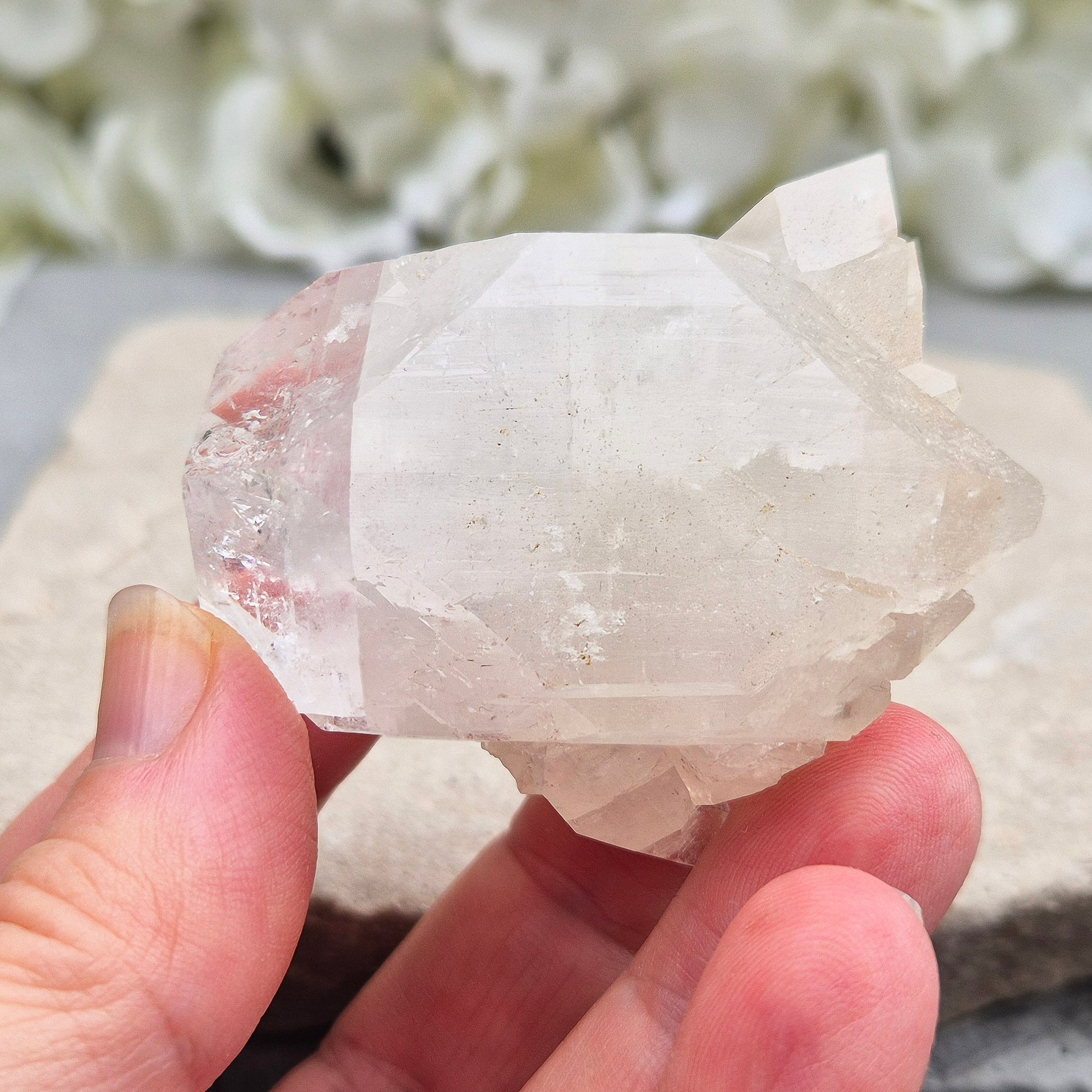 Natural Apophyllite crystal for spiritual growth and gentle energy balancing. Perfect for meditation, crystal grids, or display in your space.