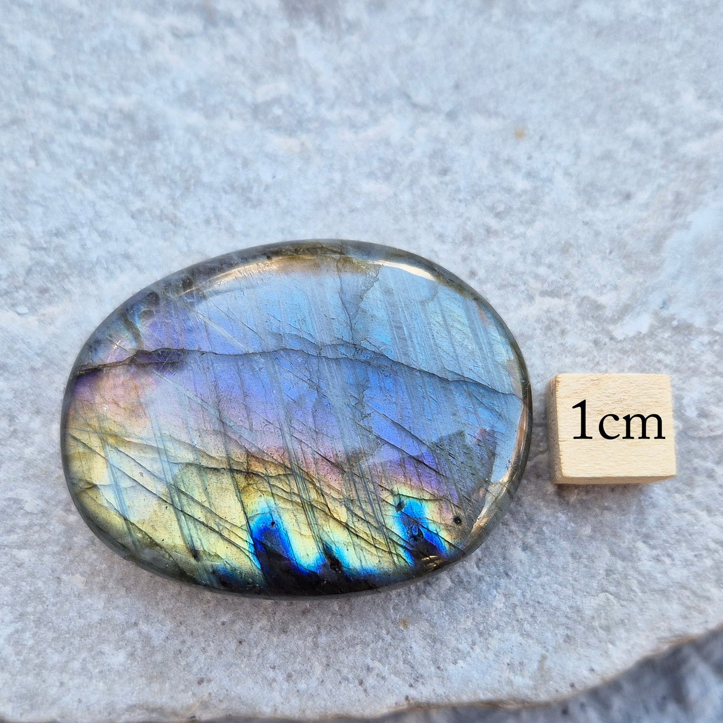 Labradorite Crystal Palm Stone