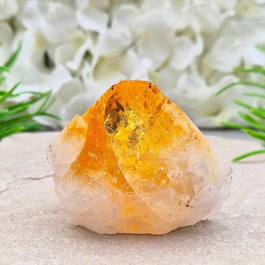 Citrine Cut Base Crystal Point
