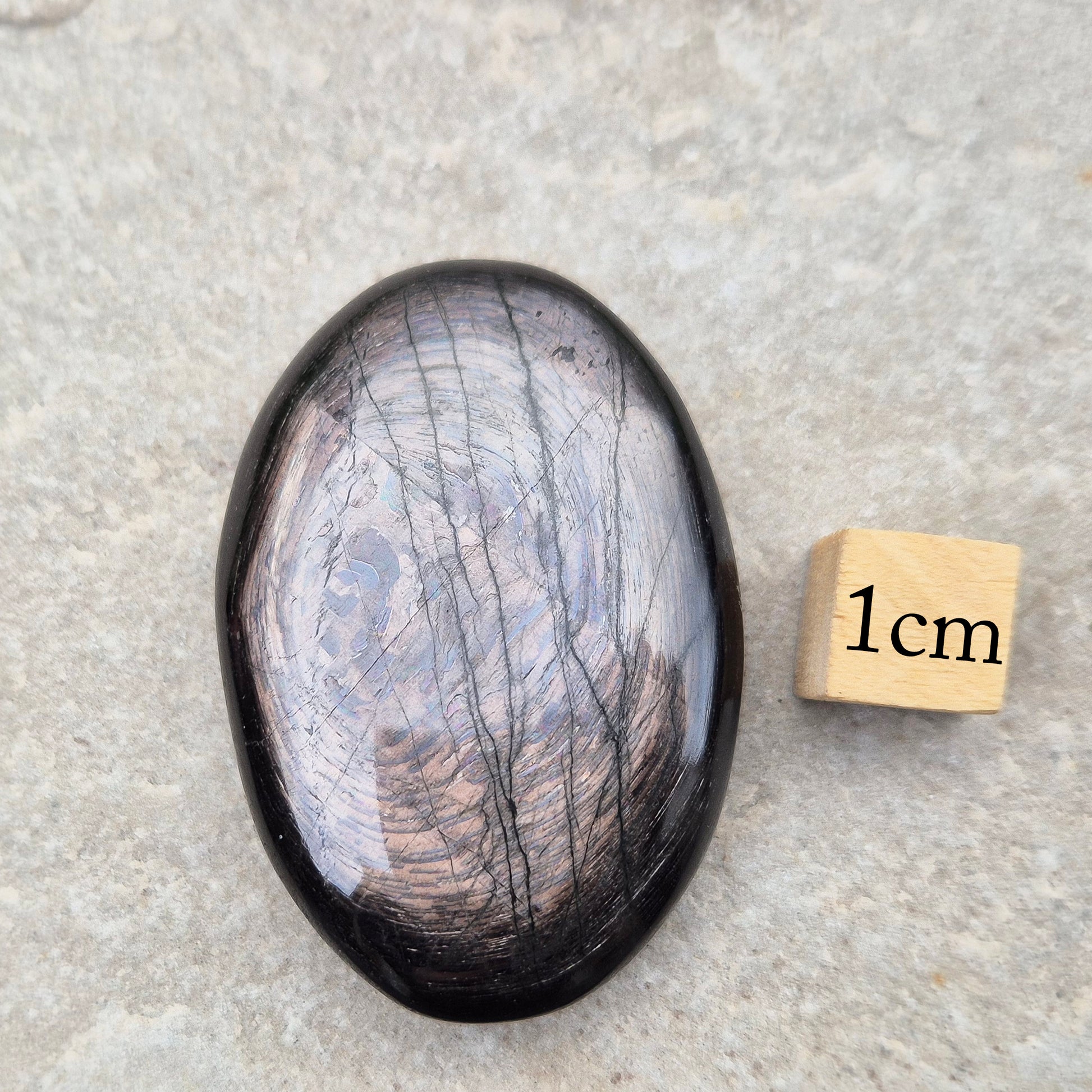 Polished Violet Hypersthene offering calm, grounding energy. A supportive crystal for inner strength, emotional balance, intuitive insight, and spiritual connection.