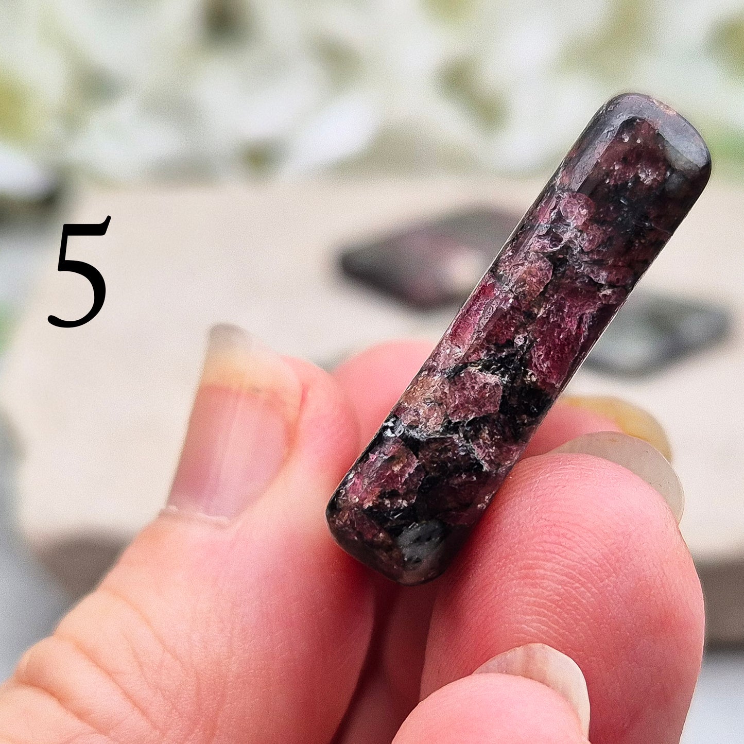 Polished Eudialyte with rich natural colour, ideal for energy work, grounding focus and intuitive support. A unique and powerful addition to any collection.