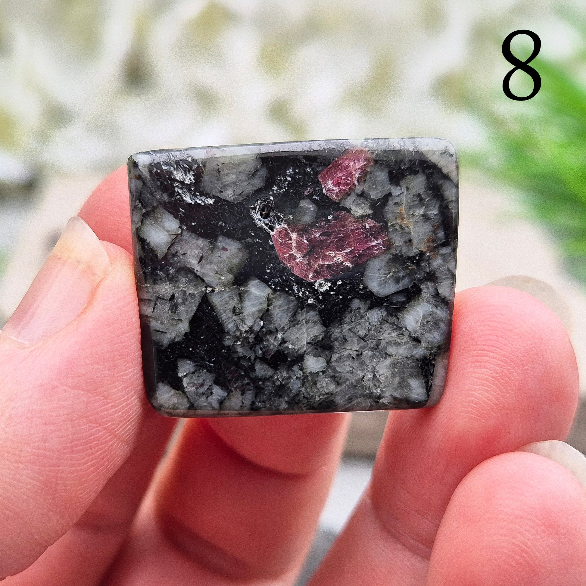 Polished Eudialyte with rich natural colour, ideal for energy work, grounding focus and intuitive support. A unique and powerful addition to any collection.