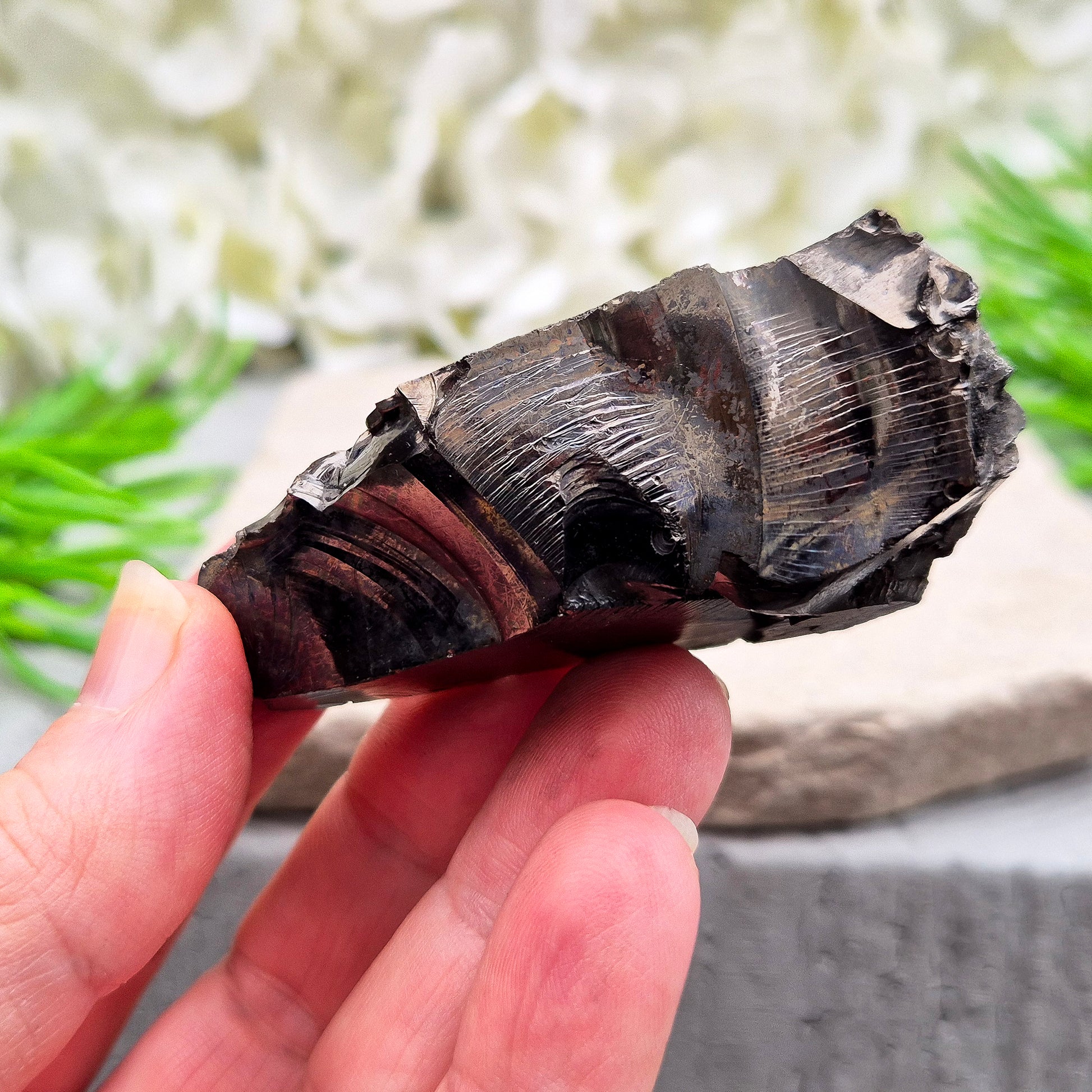 Colombian Shungite for grounding and energetic protection. A natural stone used to stabilise energy, reduce unwanted vibes, and support a balanced space.