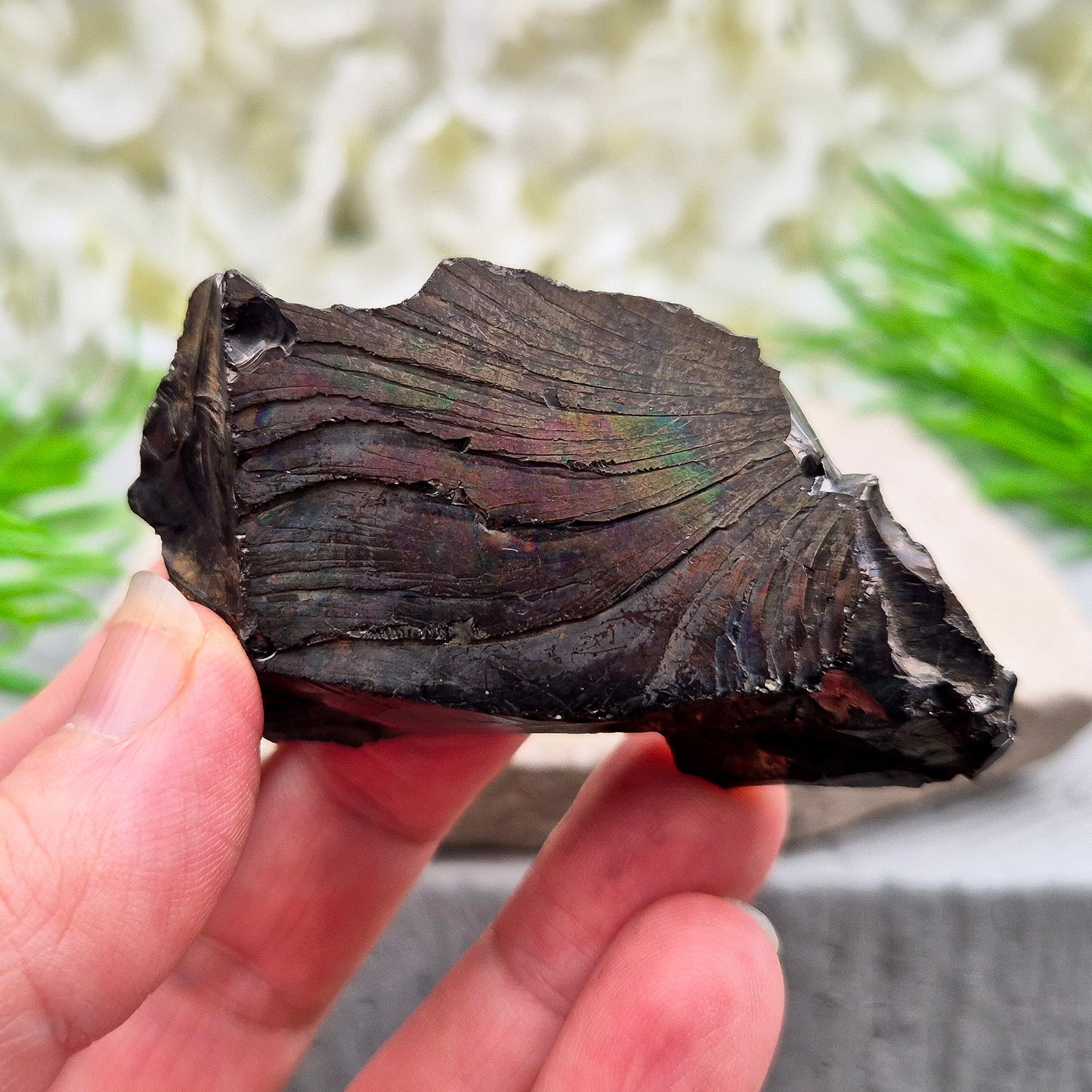 Colombian Shungite for grounding and energetic protection. A natural stone used to stabilise energy, reduce unwanted vibes, and support a balanced space.