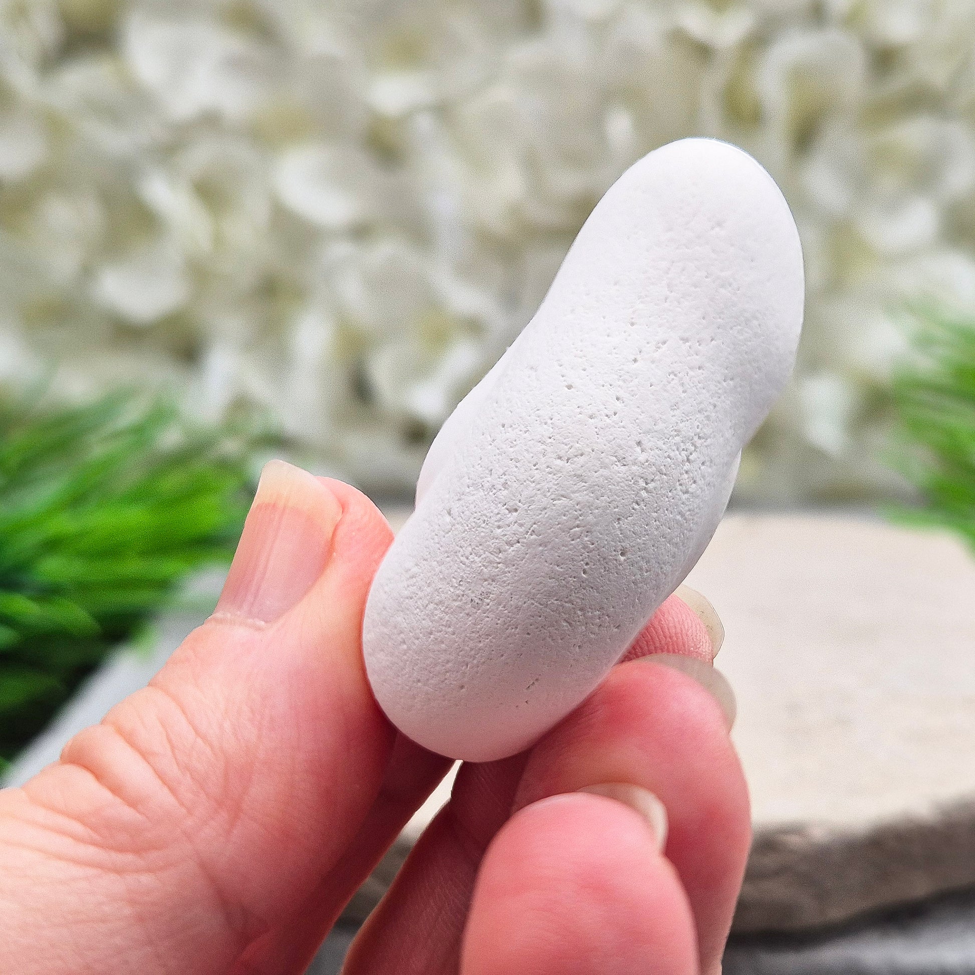 Natural Menalite stone for grounding, comfort and gentle spiritual support. Known for its nurturing, protective energy and connection to feminine wisdom.