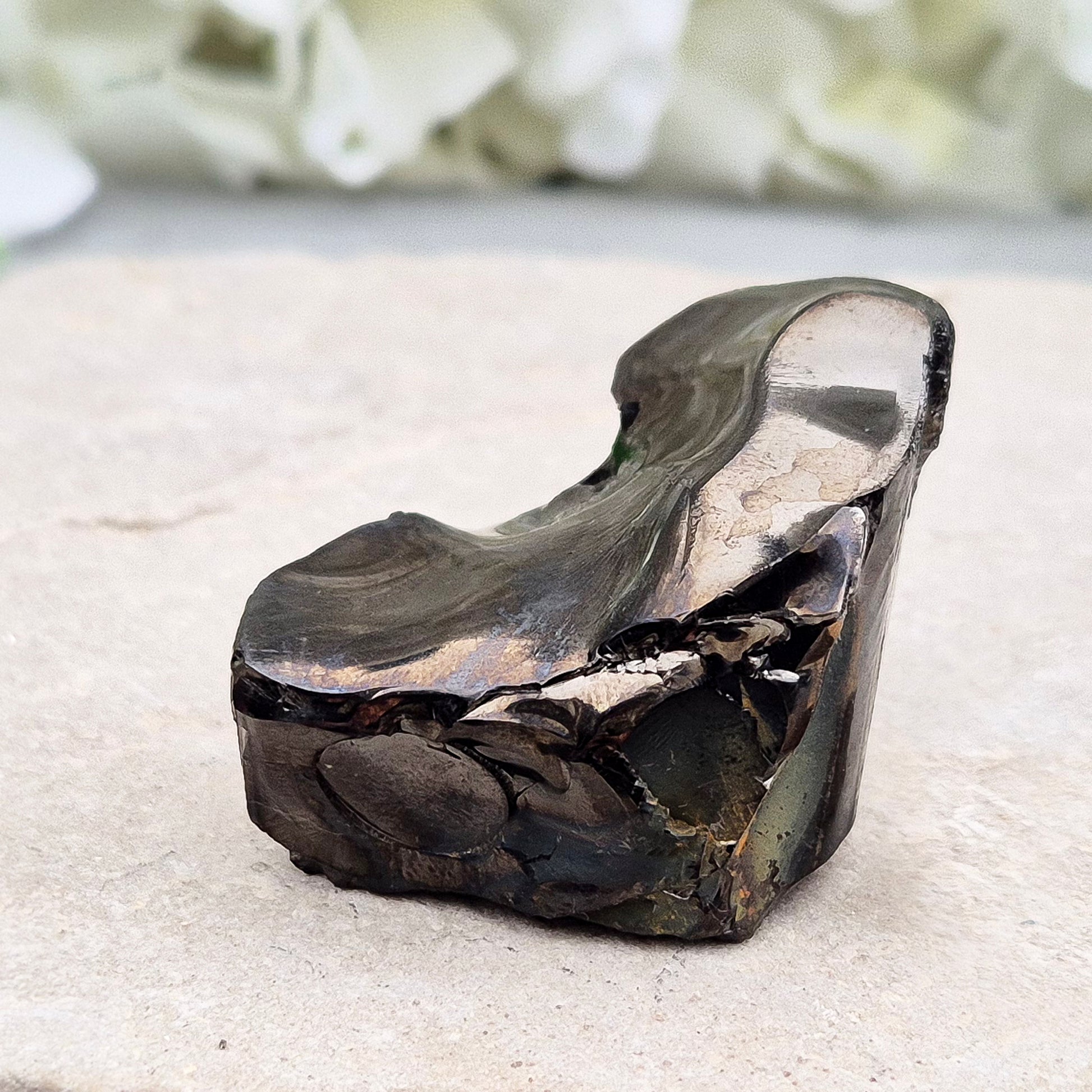 Raw Colombian Shungite in its natural form, rich and tactile. A popular choice for grounding work, energy protection, and everyday energetic support.