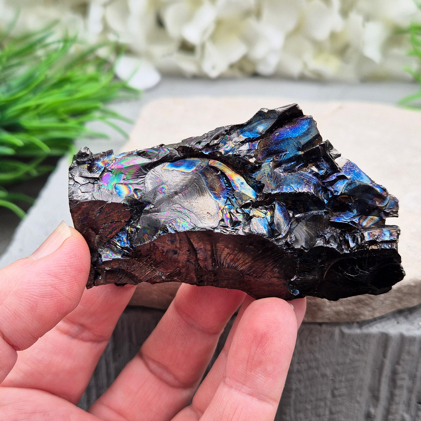 Natural Colombian Shungite pieces with a raw, earthy finish. Often chosen for grounding, protection, and creating a balanced, steady energy in your space.