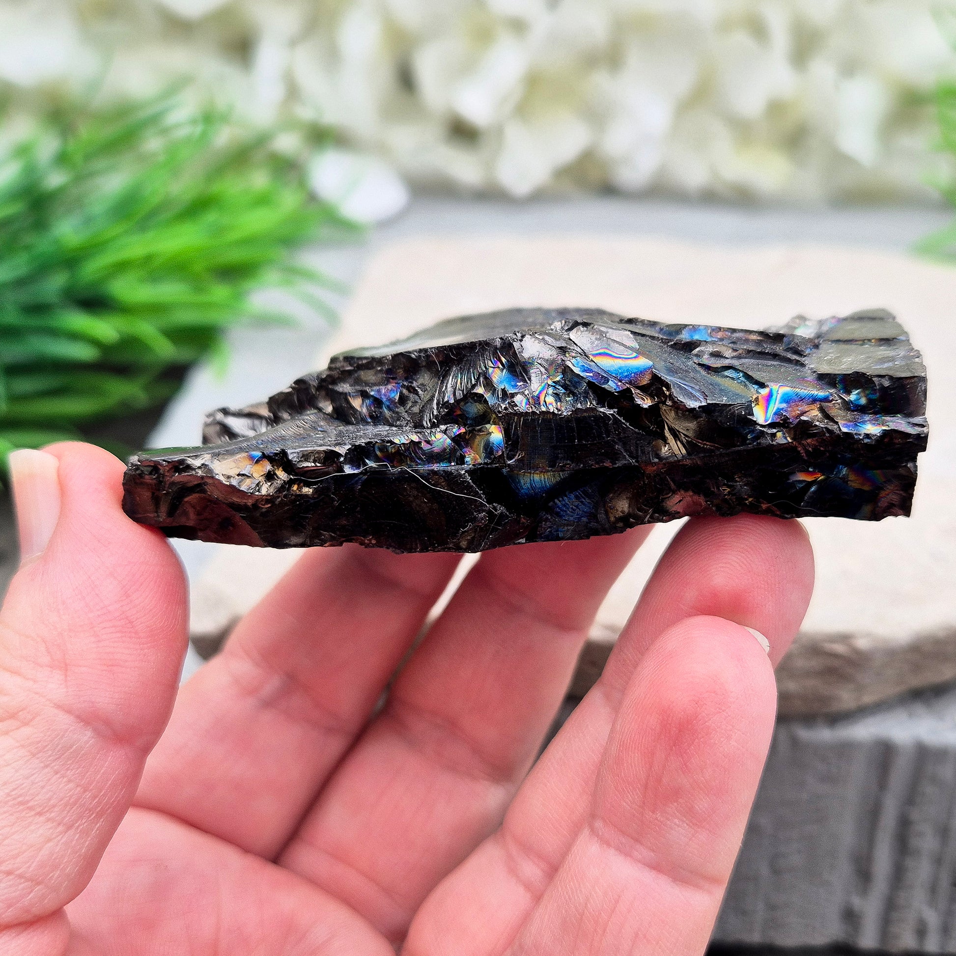 Natural Colombian Shungite pieces with a raw, earthy finish. Often chosen for grounding, protection, and creating a balanced, steady energy in your space.