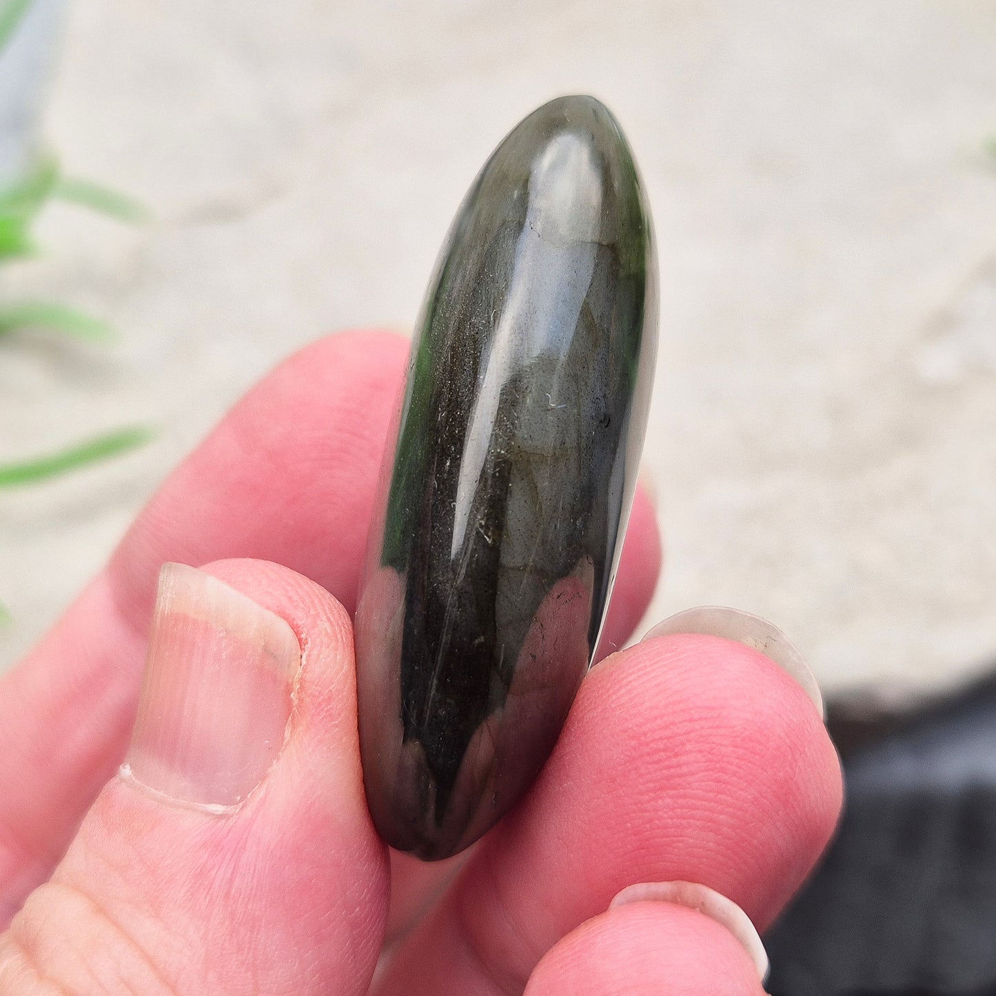 Labradorite Crystal Palm Stone