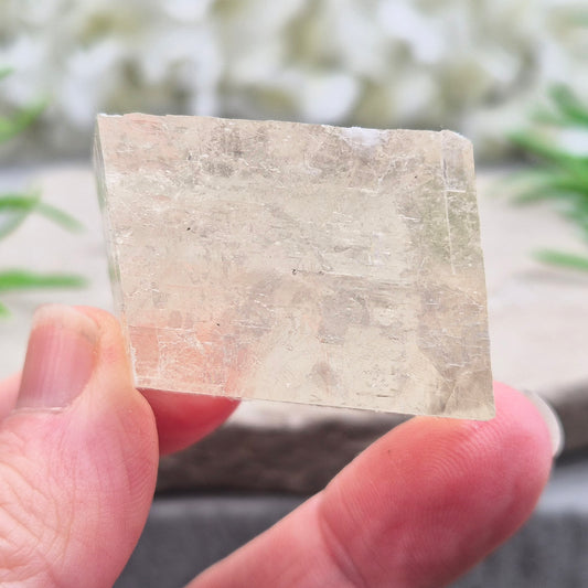Optical Calcite Crystal, Fairy Glass, Iceland Spar