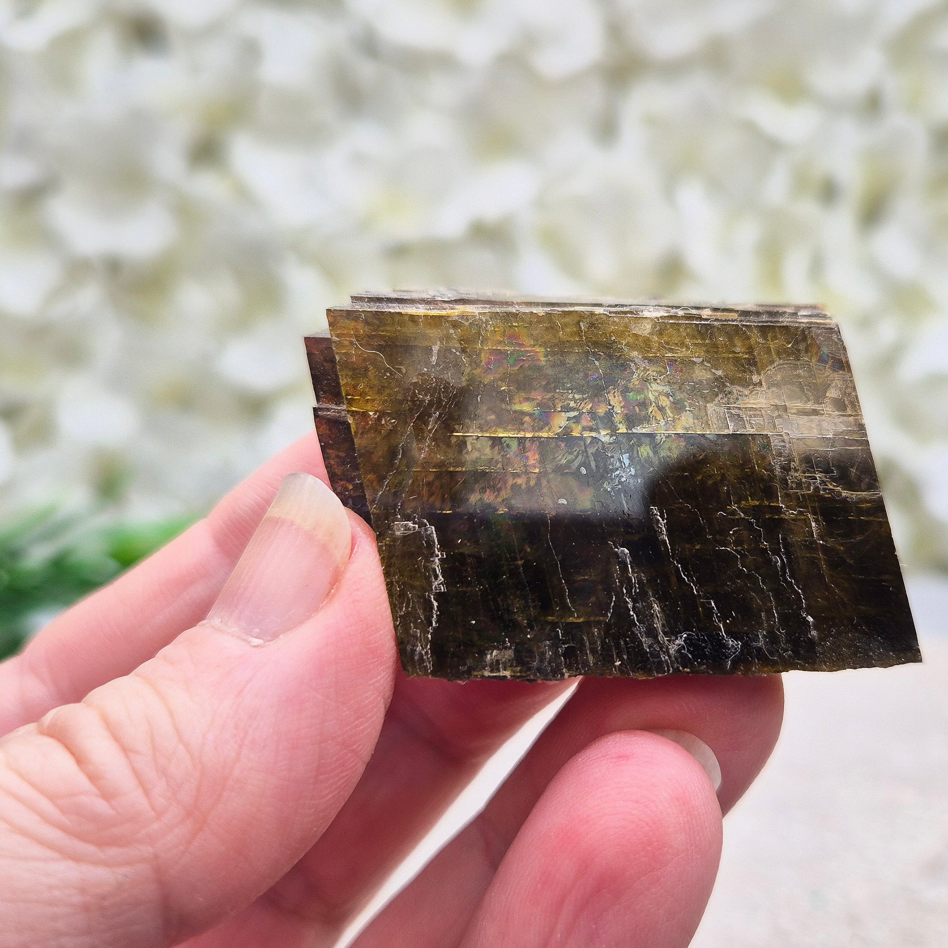 Natural Siderite from Brazil with earthy tones and subtle shine. Grounding Root and Solar Plexus crystal supporting strength, resilience and steady confidence.