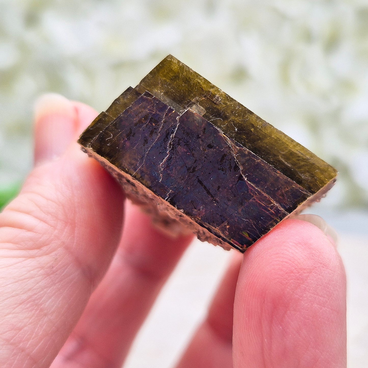 Natural Siderite from Brazil with earthy tones and subtle shine. Grounding Root and Solar Plexus crystal supporting strength, resilience and steady confidence.