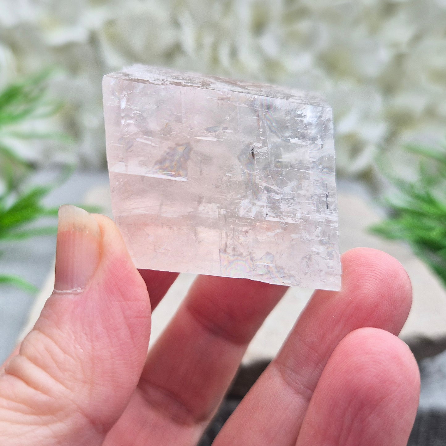 Watermelon Calcite Crystal