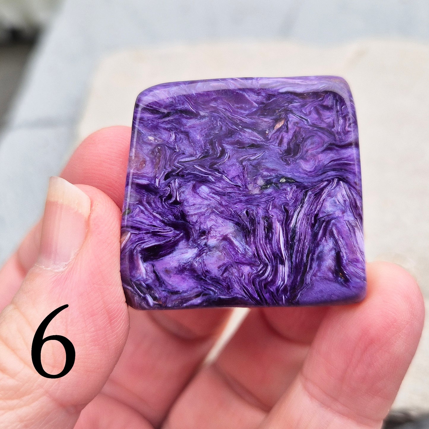 Charoite Crystal, Polished Gemstone