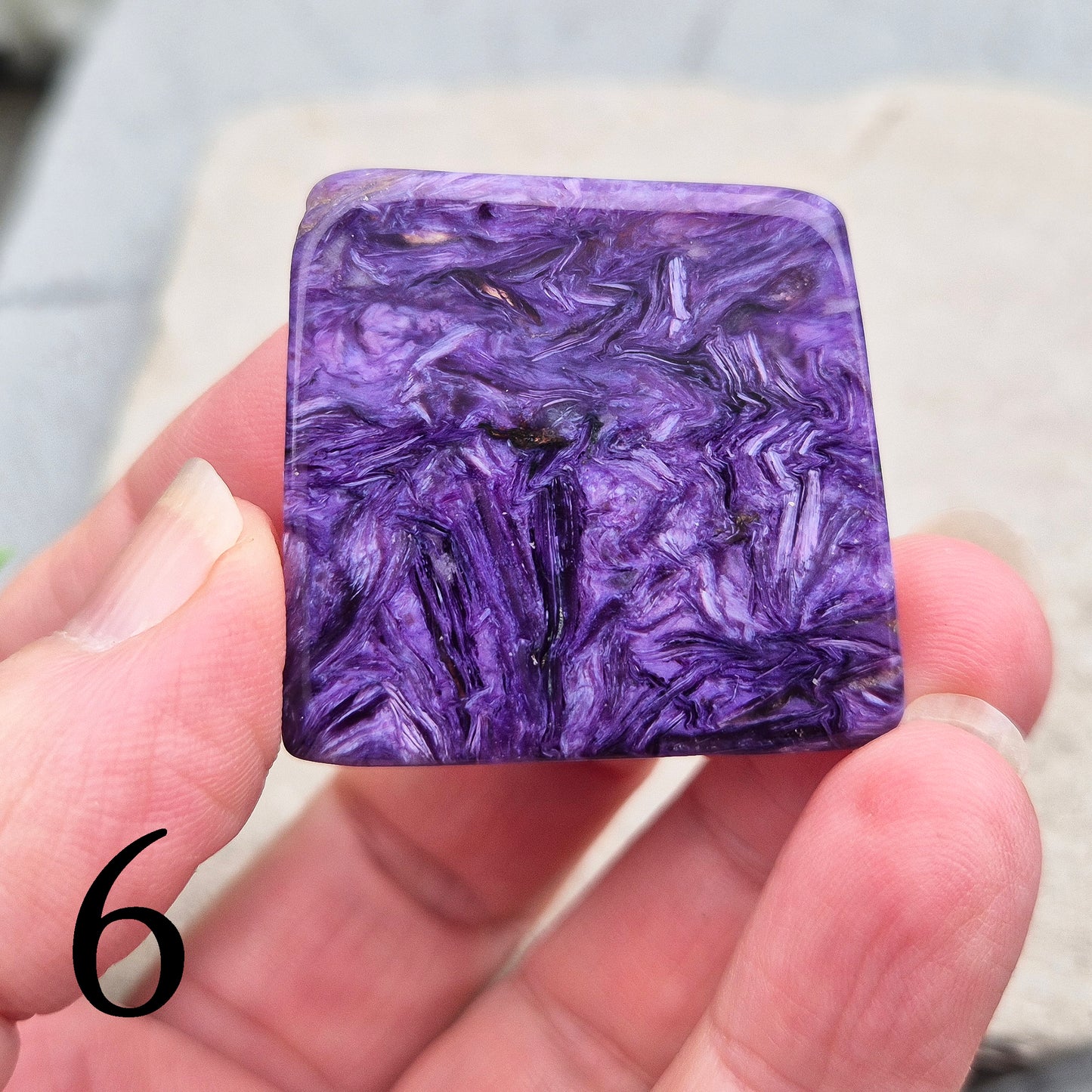 Charoite Crystal, Polished Gemstone