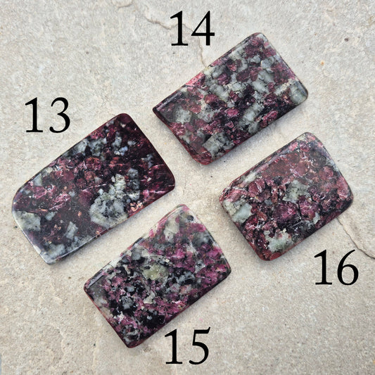 Eudialyte Crystal, Grade A Polished Gemstone