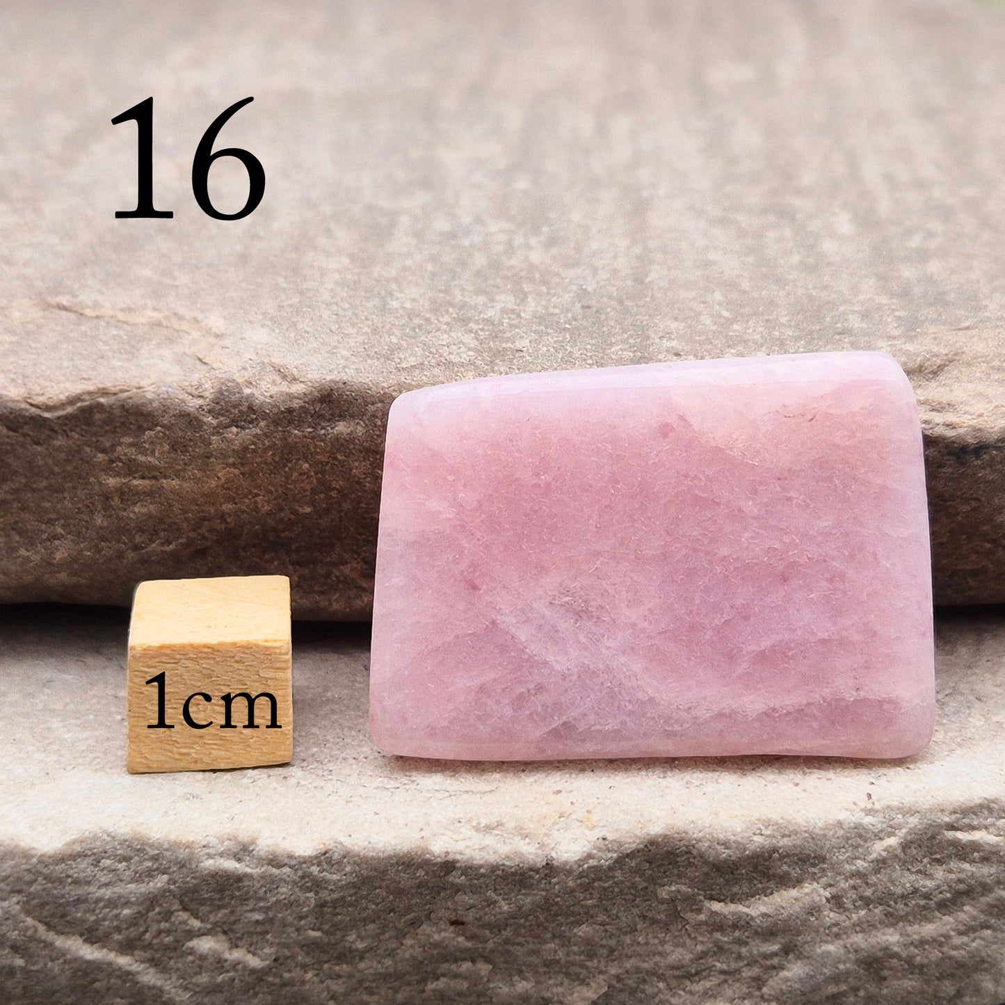 Pink Petalite Crystal Polished Slice