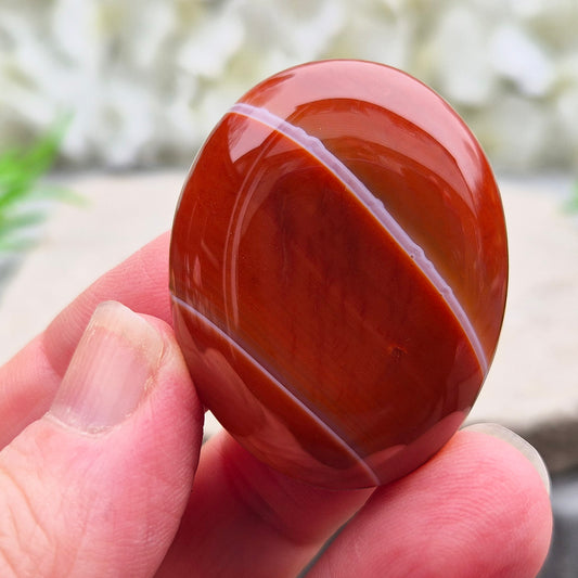 Awaken your inner fire with Carnelian Palm Stones! Enhance courage, joy, and focus. A must-have for energy and crystal healing.