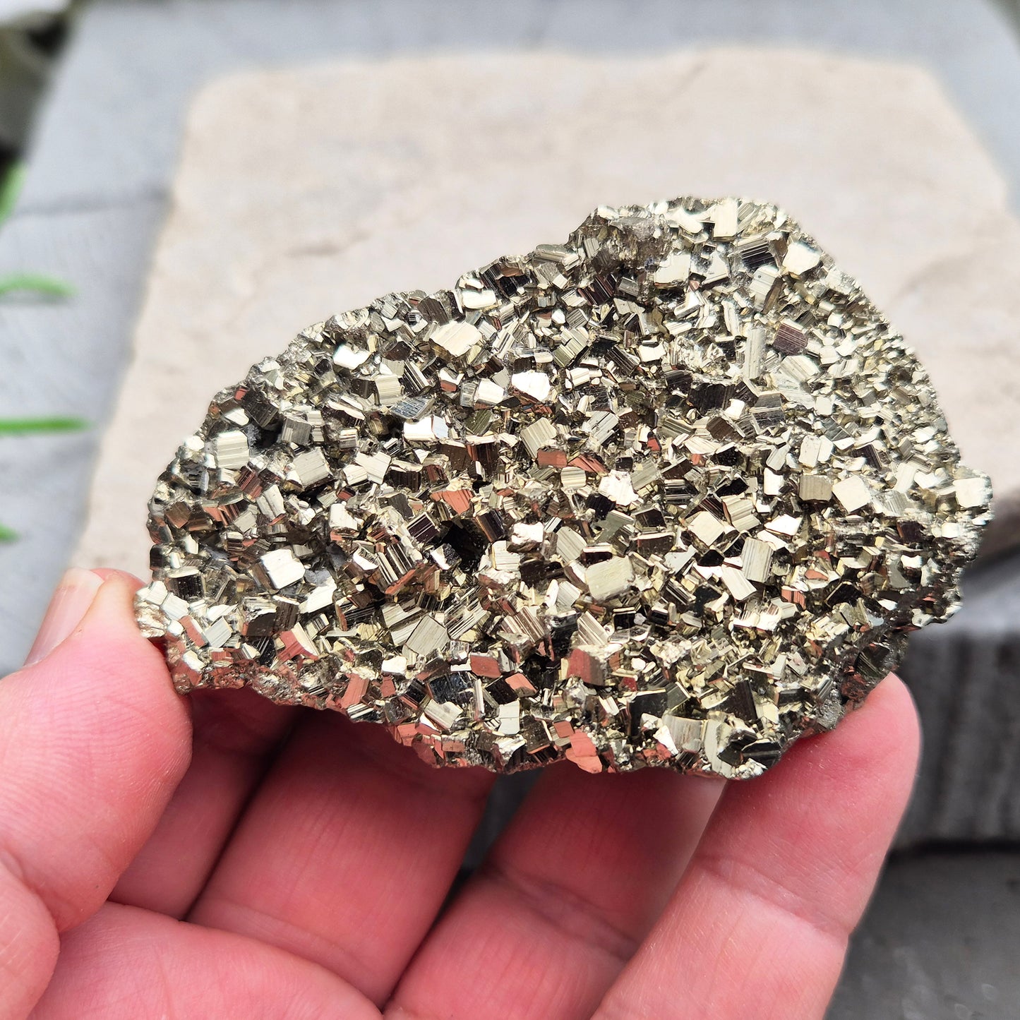 Pyrite Crystal Cluster, Fools Gold, Iron Pyrite