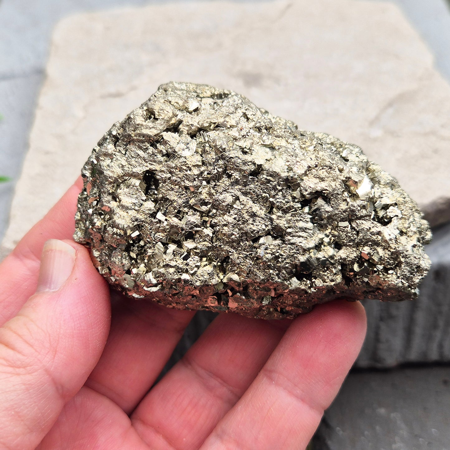 Pyrite Crystal Cluster, Fools Gold, Iron Pyrite