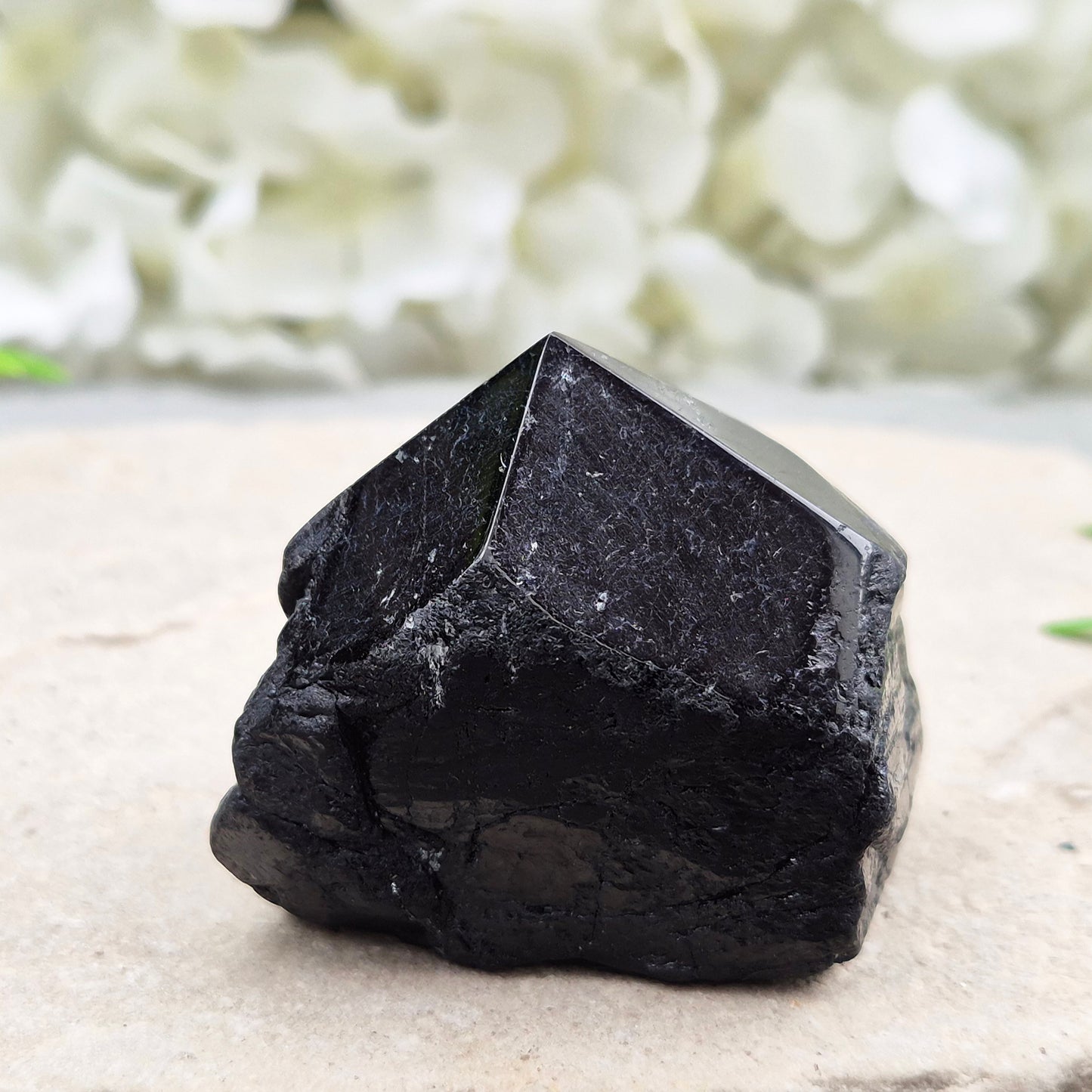 Black Tourmaline Standing Point crystal protection stone grounding mineral decor natural quartz tower home energy cleansing display piece gift