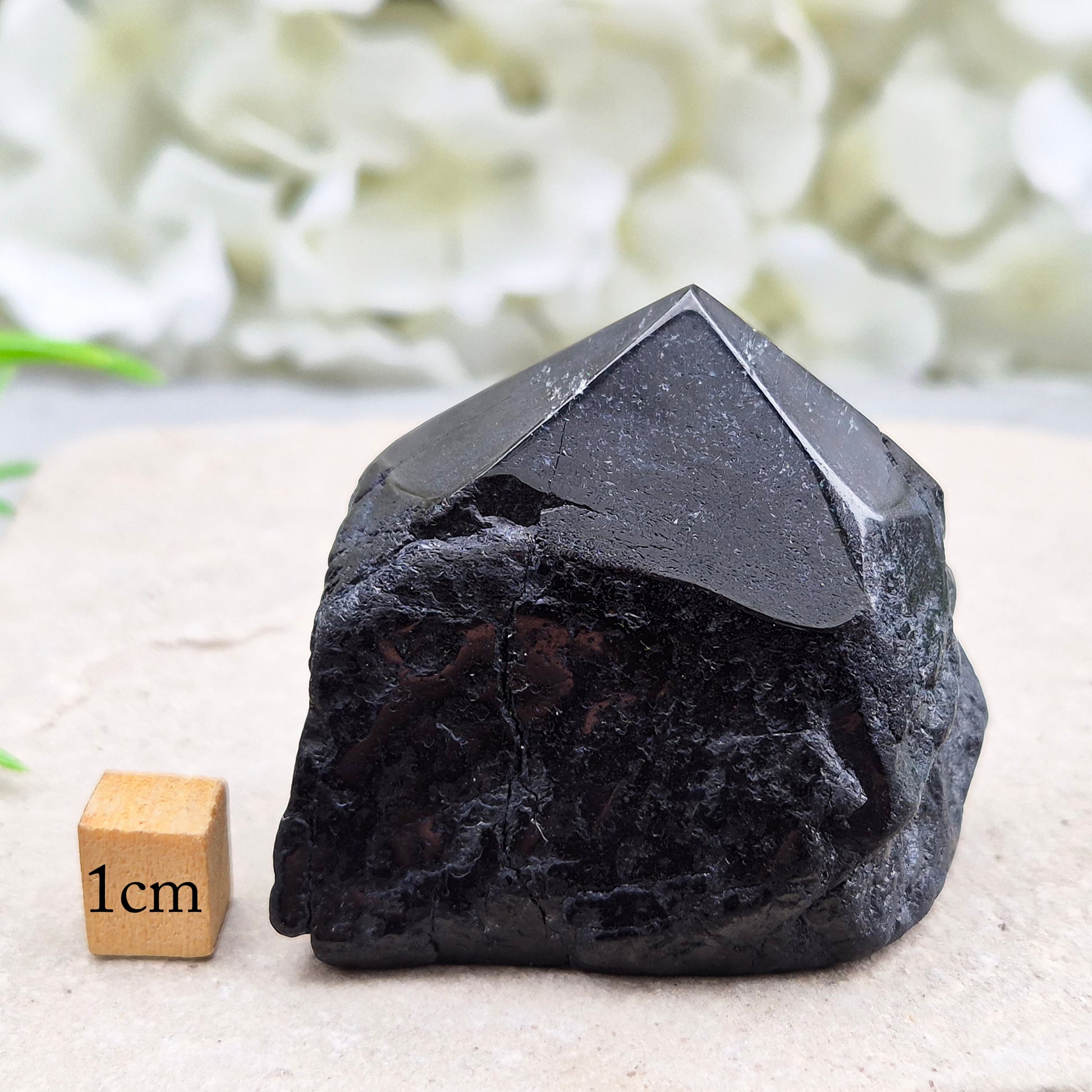 Black Tourmaline Standing Point crystal protection stone grounding mineral decor natural quartz tower home energy cleansing display piece gift