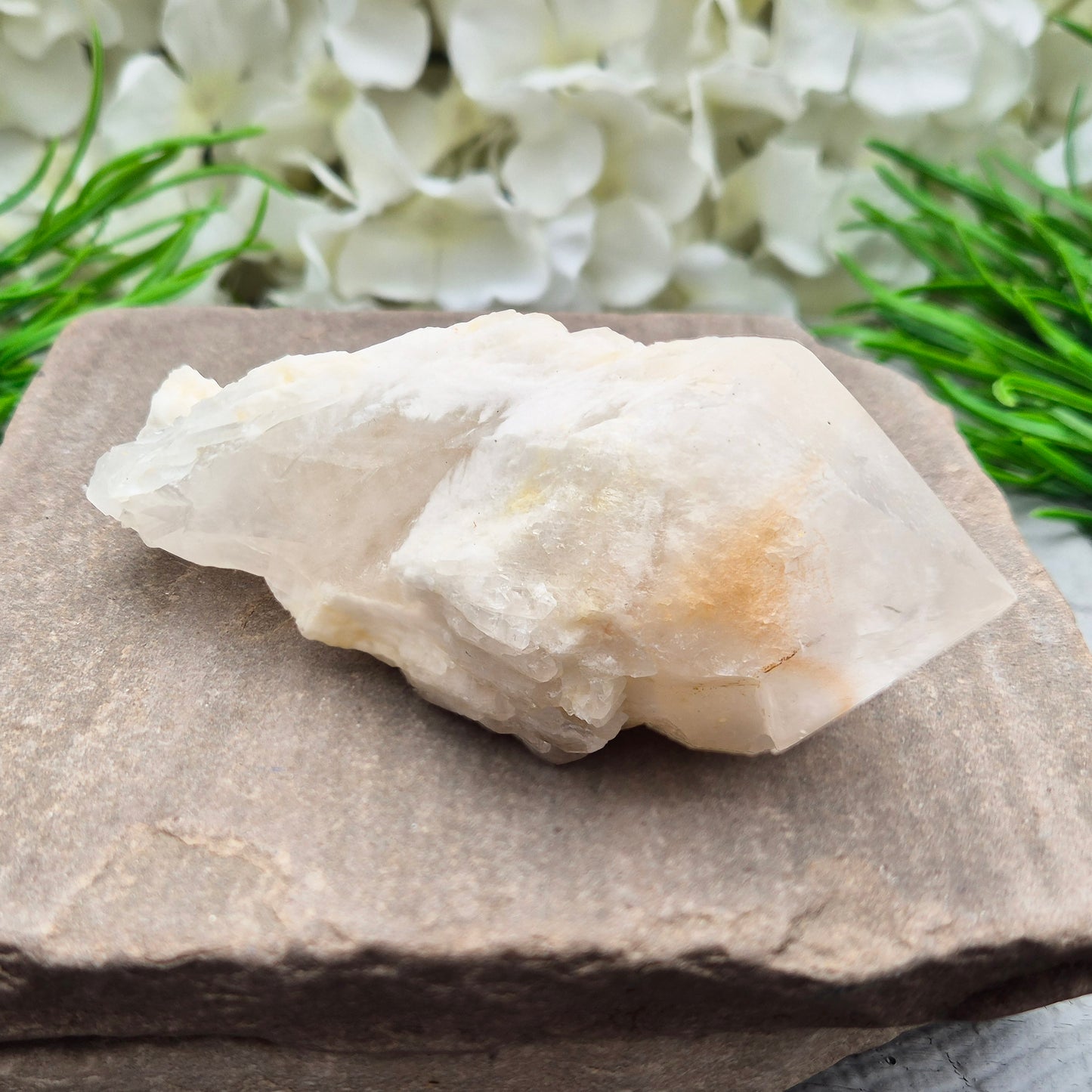 Candle Quartz crystal from Madagascar, a natural pineapple quartz point with layered formations, used for spiritual growth and meditation support.