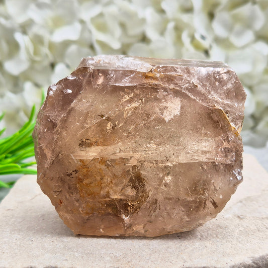 Smoky Quartz Self-Standing Freeform – Polished Front Face, Natural Sides