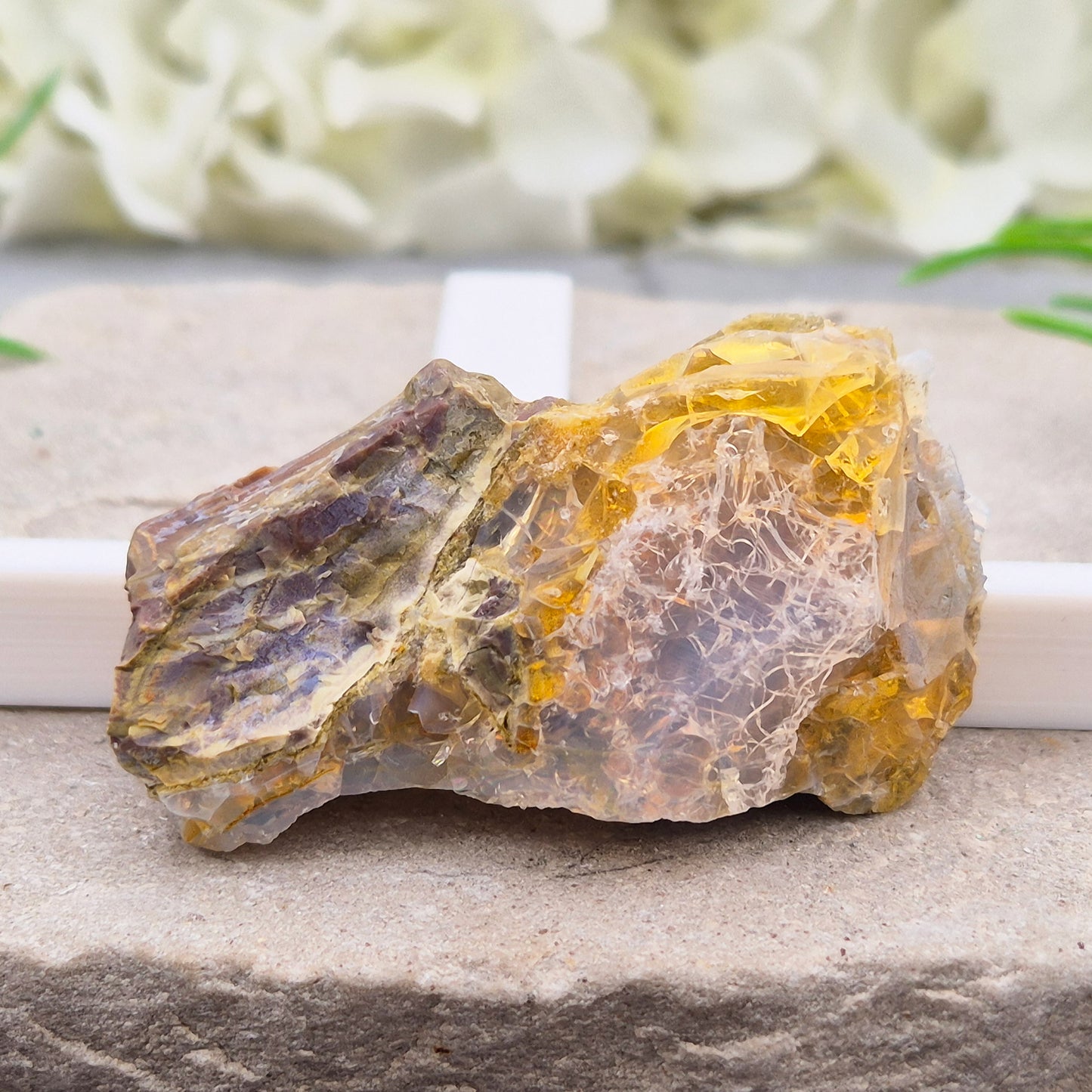Natural Butte Opal from Oregon, USA. A genuine opal specimen with beautiful natural patterns, perfect for crystal collectors and mineral displays.