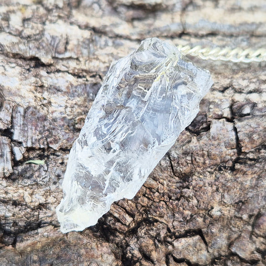 Rock Quartz crystal pendulum for dowsing, energy work, meditation, and connecting with your intuition. A beautiful tool to support focus and awareness.
