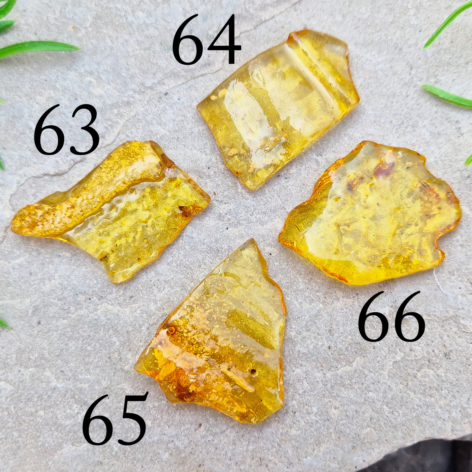 Copal is younger than traditional Baltic Amber, giving it a brighter, more translucent look and a lighter feel in the hand.