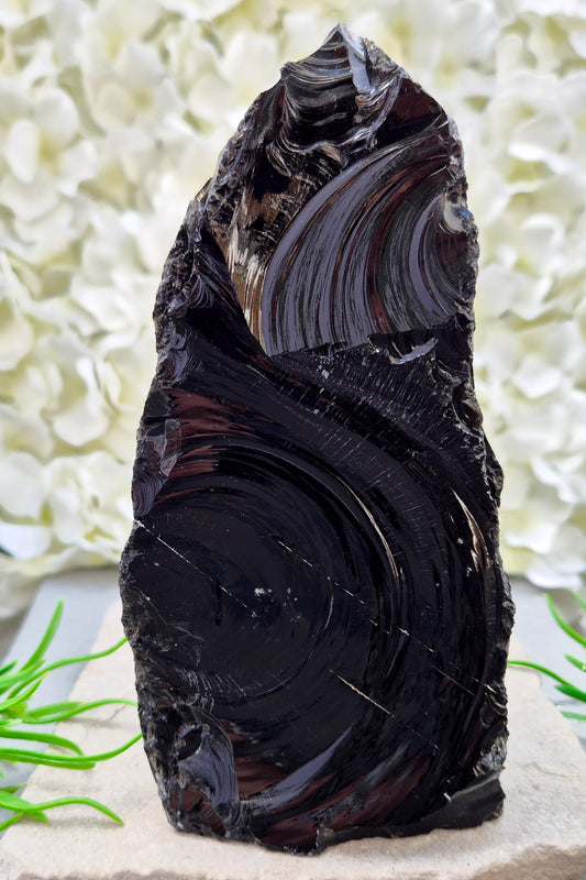 Grounding and protective, Black Obsidian helps release emotional blocks, reveal hidden truths, and bring calm balance during times of change.