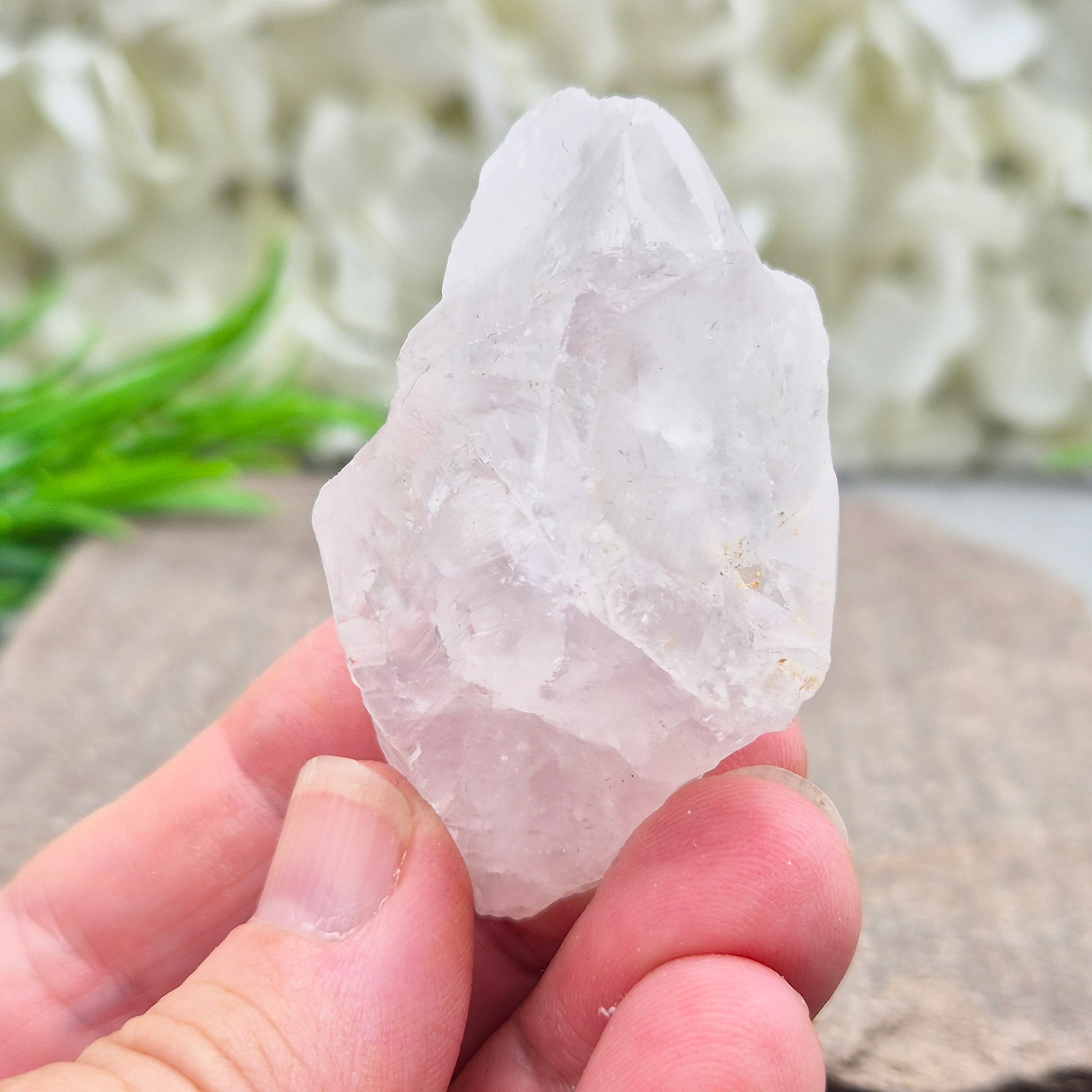 Natural Satyaloka Quartz Crystal from India. Satyaloka is said to have a tremendous energy vortex, hence why the area is considered to be so sacred and the quartz that is found there to be so energetically powerful. 