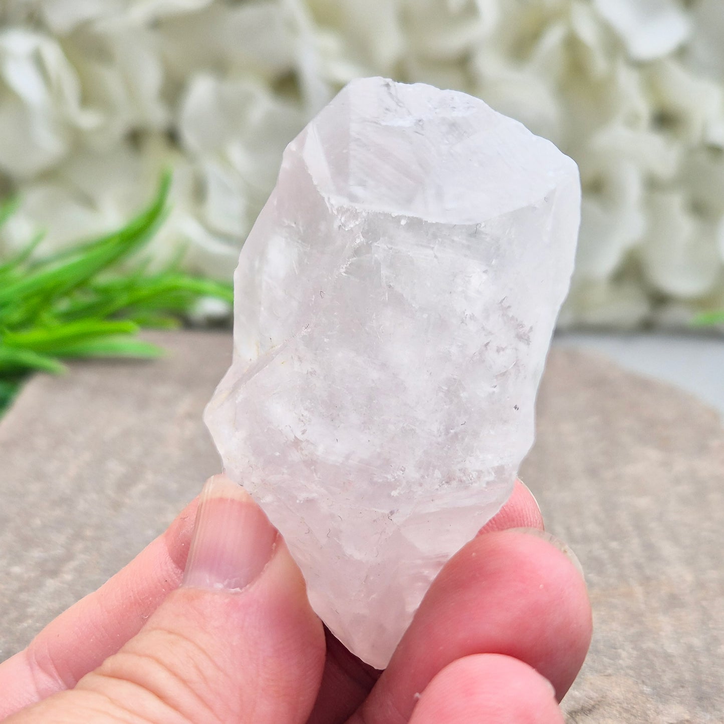 Natural Satyaloka Quartz Crystal from India. Satyaloka is said to have a tremendous energy vortex, hence why the area is considered to be so sacred and the quartz that is found there to be so energetically powerful. 
