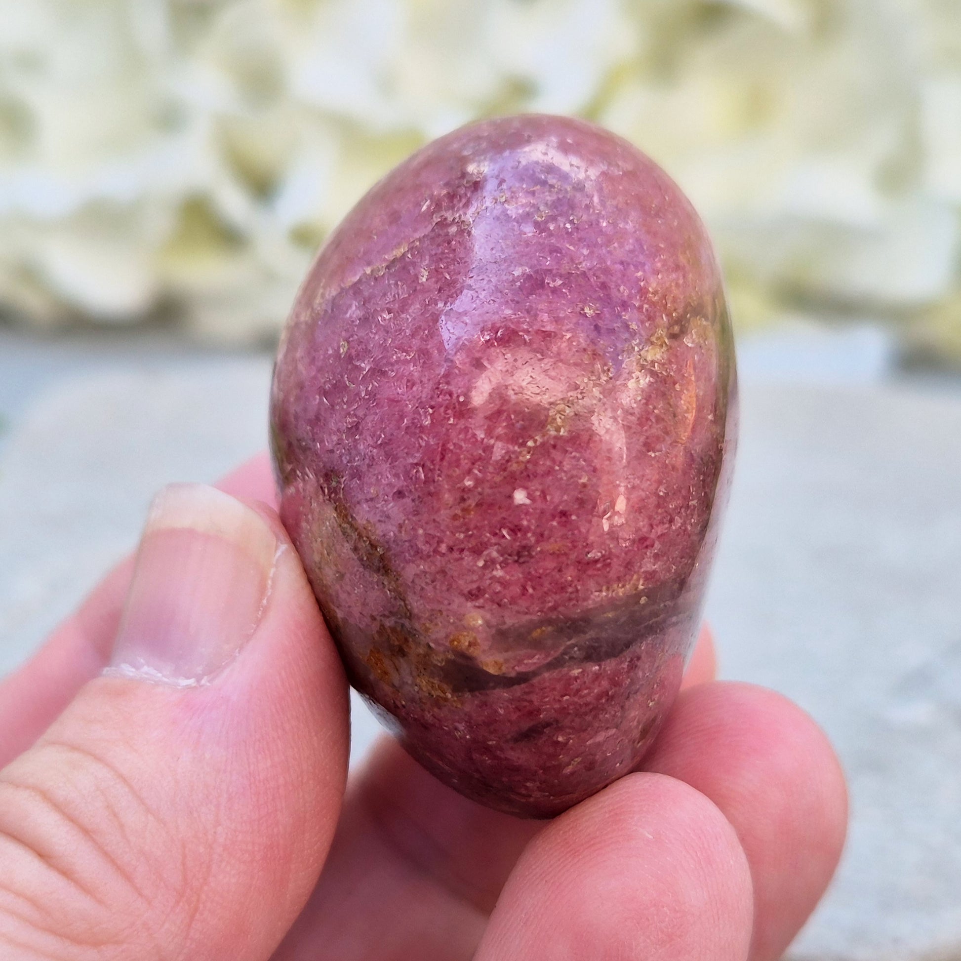 Rhodonite: Known for its beautiful pink hues, this crystal supports emotional healing and personal growth, ideal for enhancing your spiritual practice.
