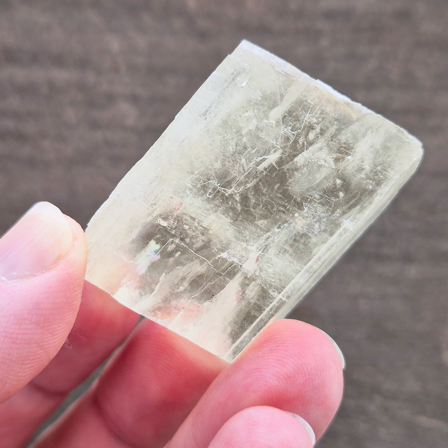 Natural Optical Calcite from Mexico natural rhomboid shape and lemony yellow colour. Often chosen for clarity, balance, and focused energy.