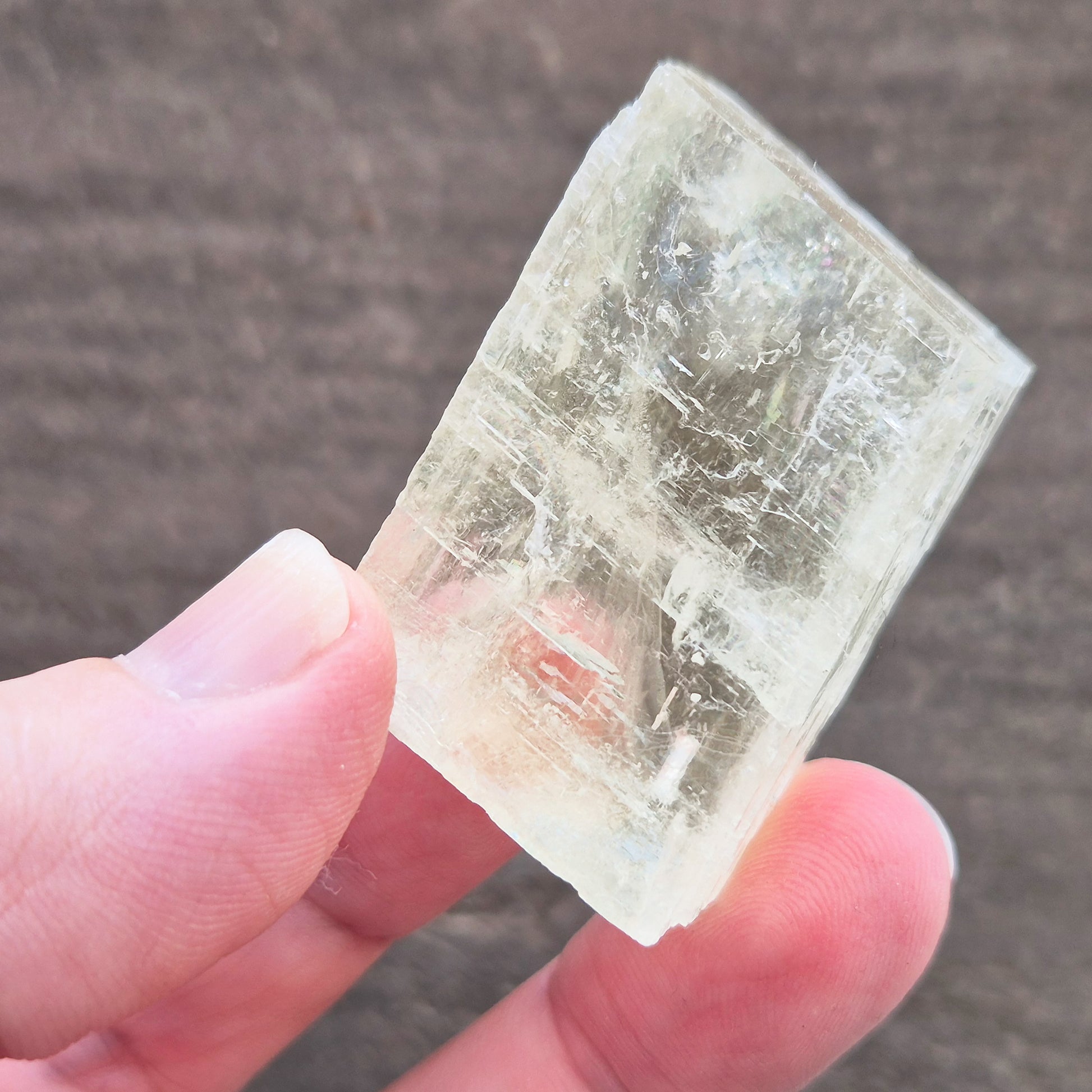 Natural Optical Calcite from Mexico natural rhomboid shape and lemony yellow colour. Often chosen for clarity, balance, and focused energy.