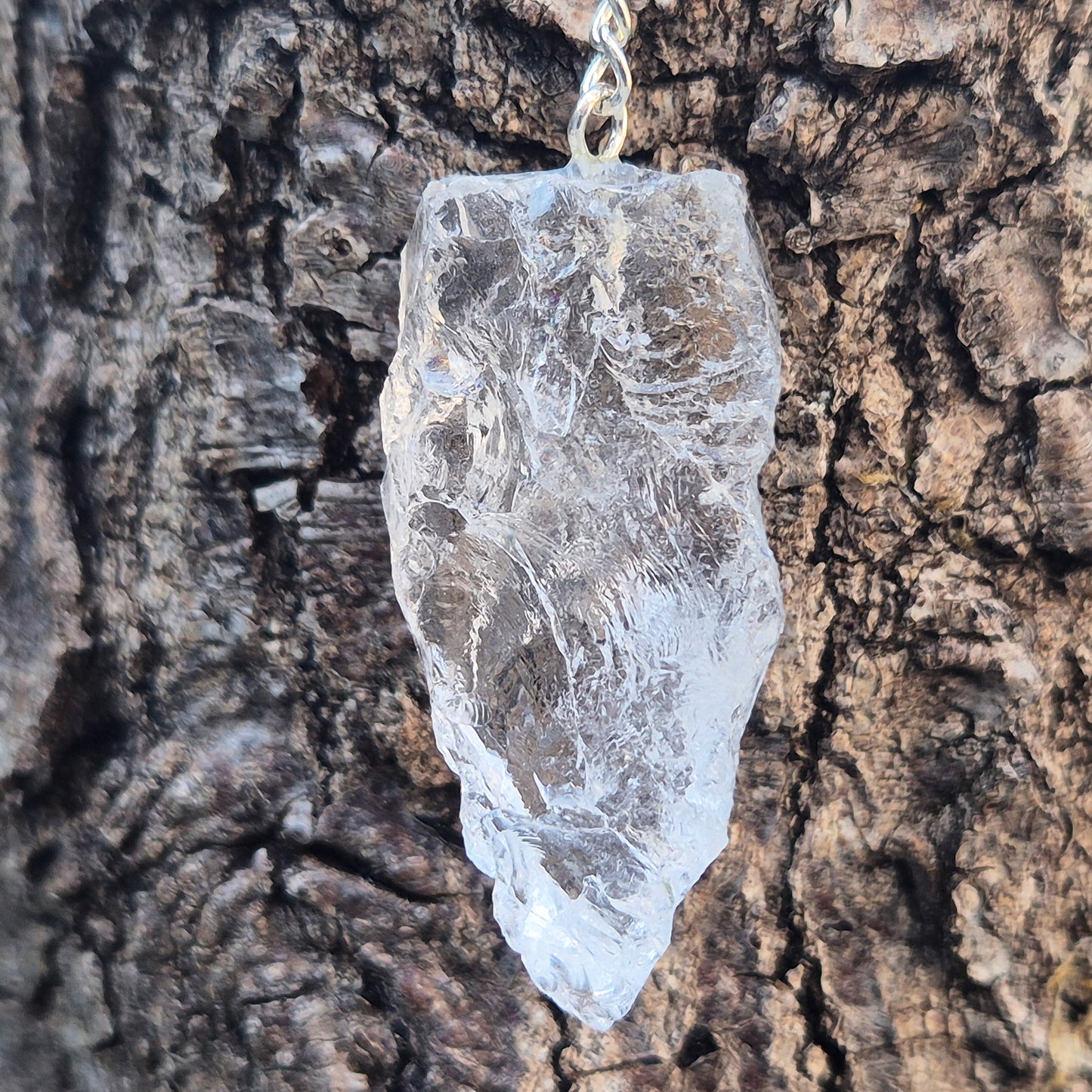 Rock Quartz Crystal Pendulum - Tool for Dowsing & Intuition