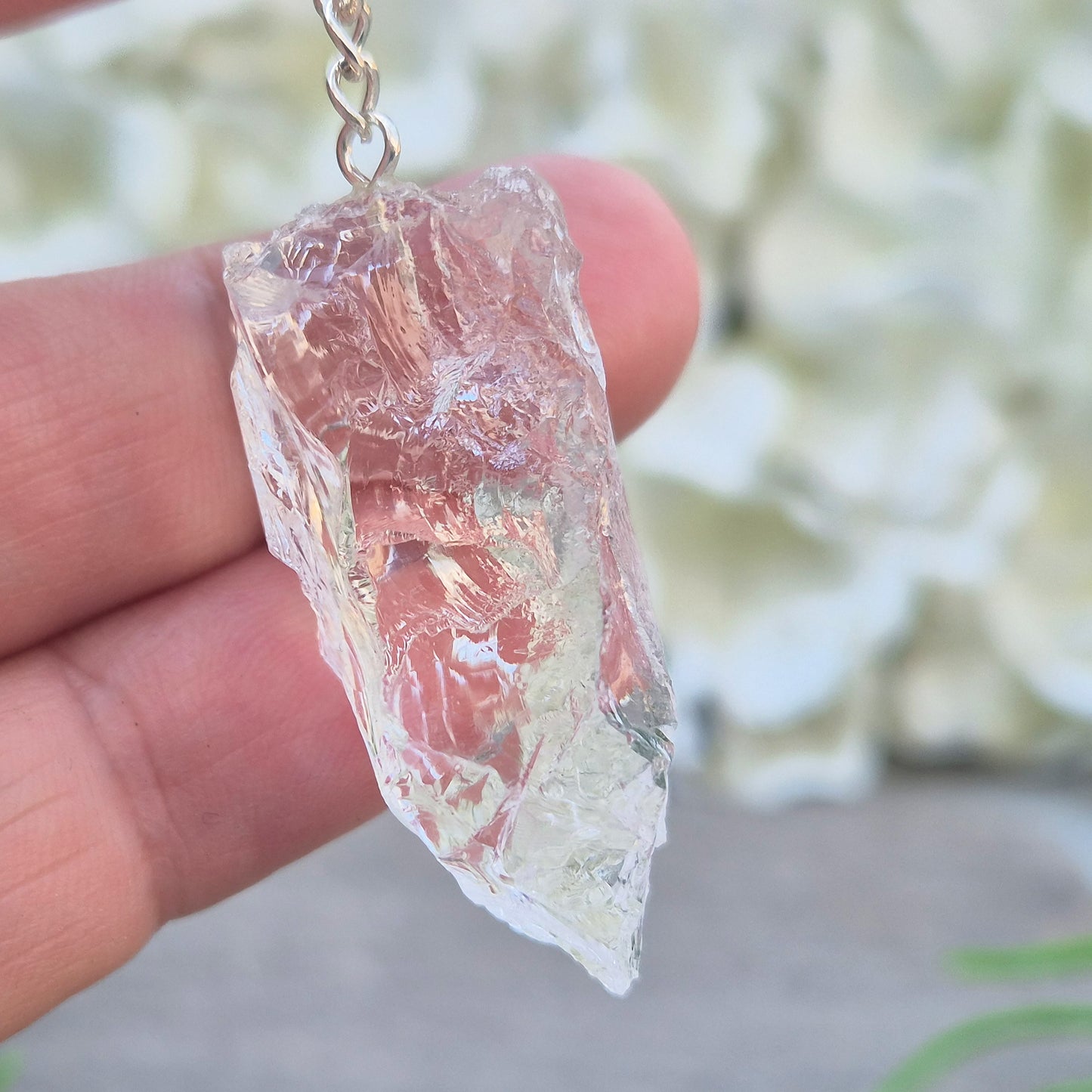 Rock Quartz Crystal Pendulum - Tool for Dowsing & Intuition