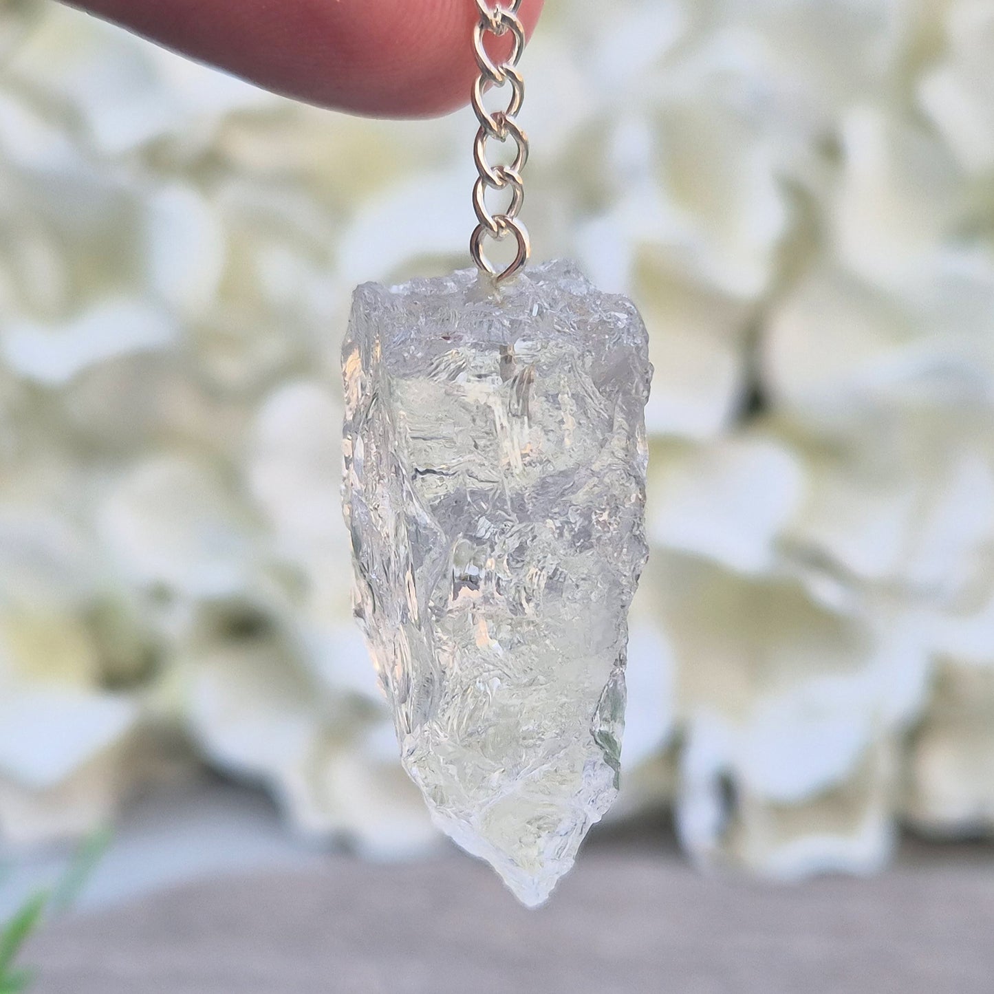 Rock Quartz Crystal Pendulum - Tool for Dowsing & Intuition