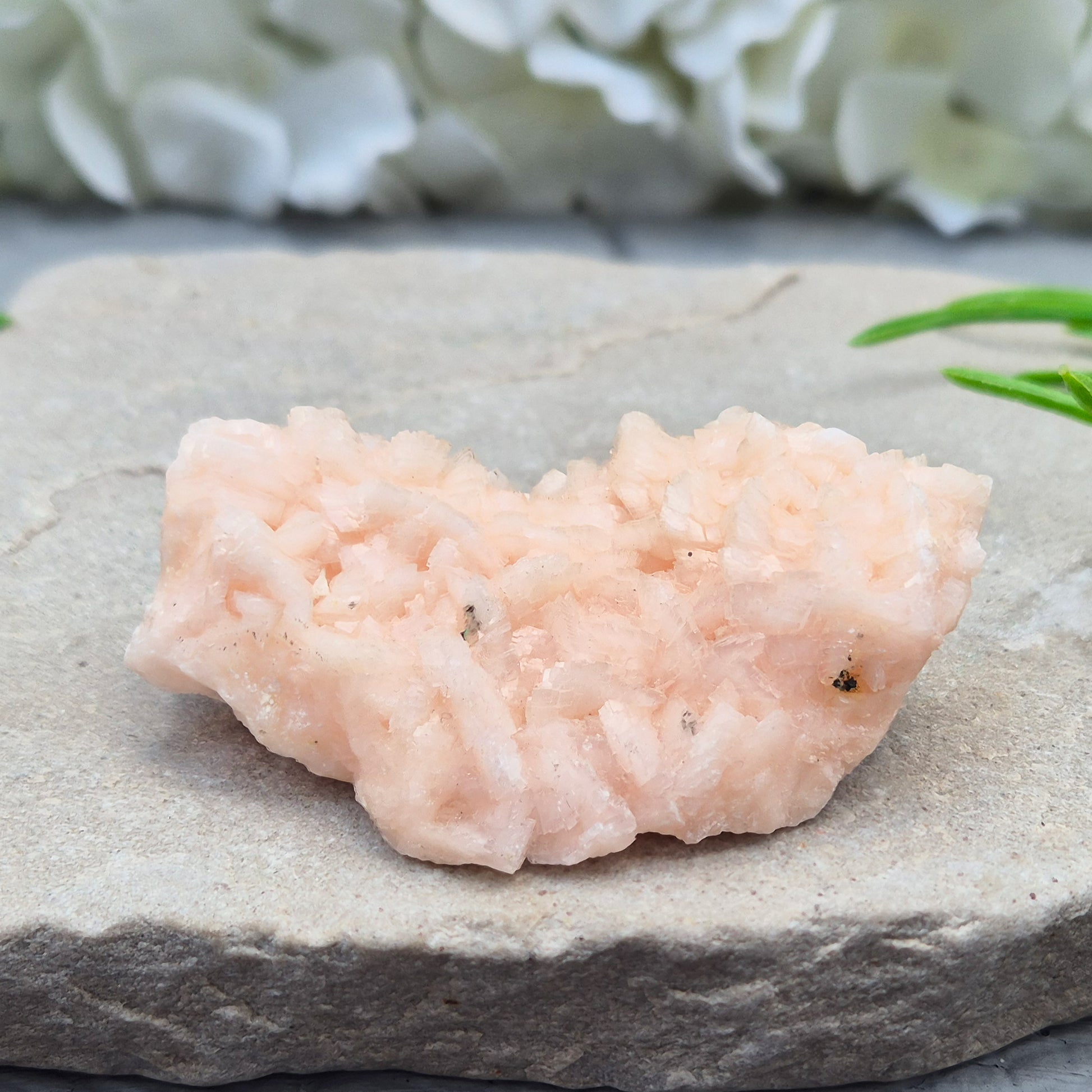 Natural Pink Dolomite Crystal Cluster from Morocco. A comforting heart chakra stone for emotional healing, restoring harmony, and easing mental overwhelm.