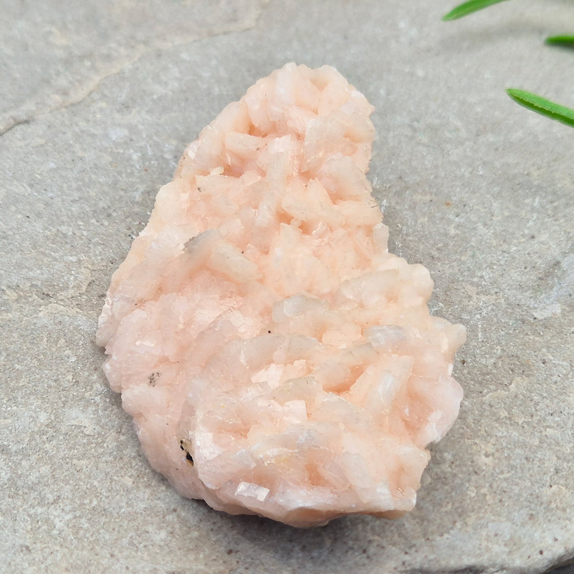 Natural Pink Dolomite Crystal Cluster from Morocco. A comforting heart chakra stone for emotional healing, restoring harmony, and easing mental overwhelm.