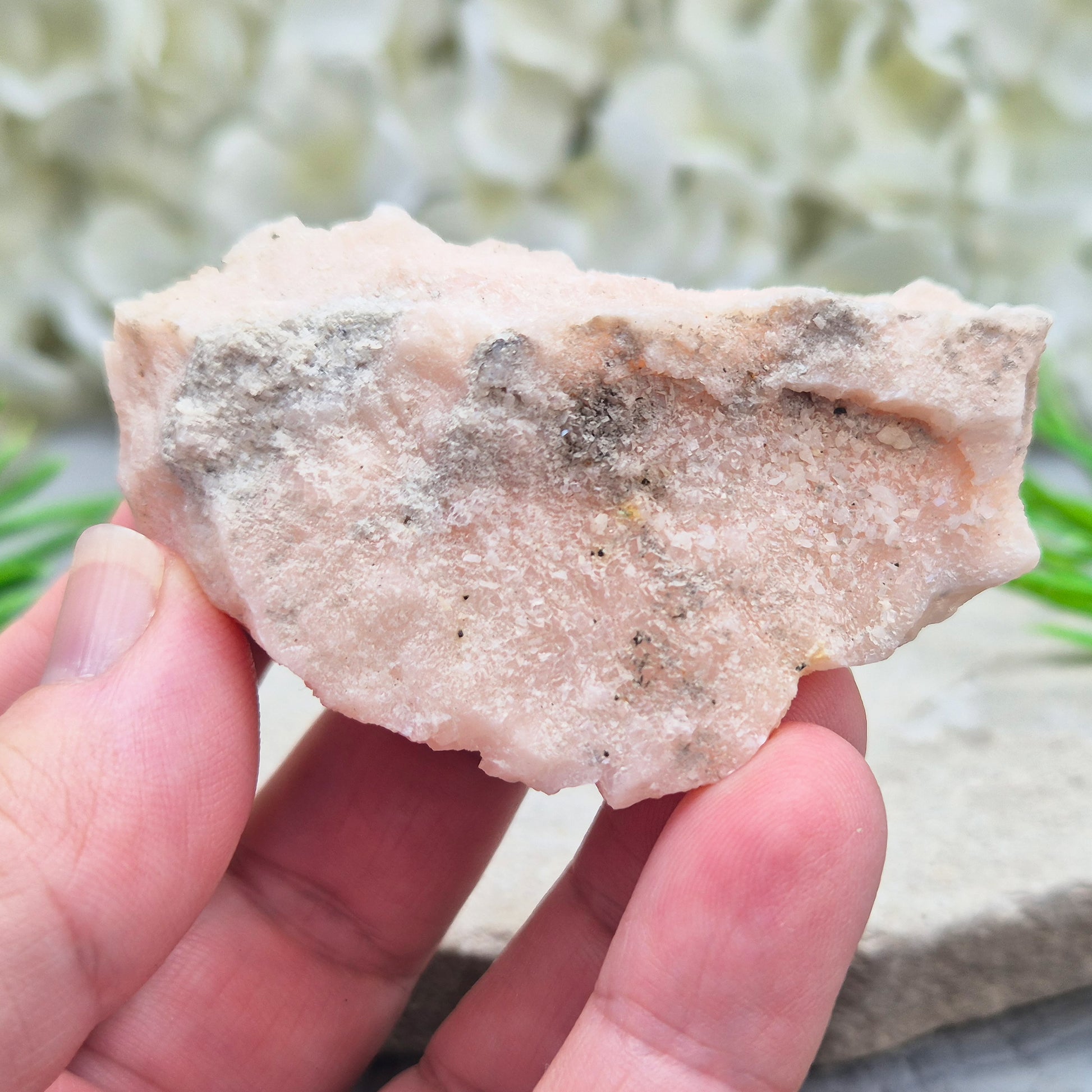 Natural Pink Dolomite Crystal Cluster from Morocco. A comforting heart chakra stone for emotional healing, restoring harmony, and easing mental overwhelm.