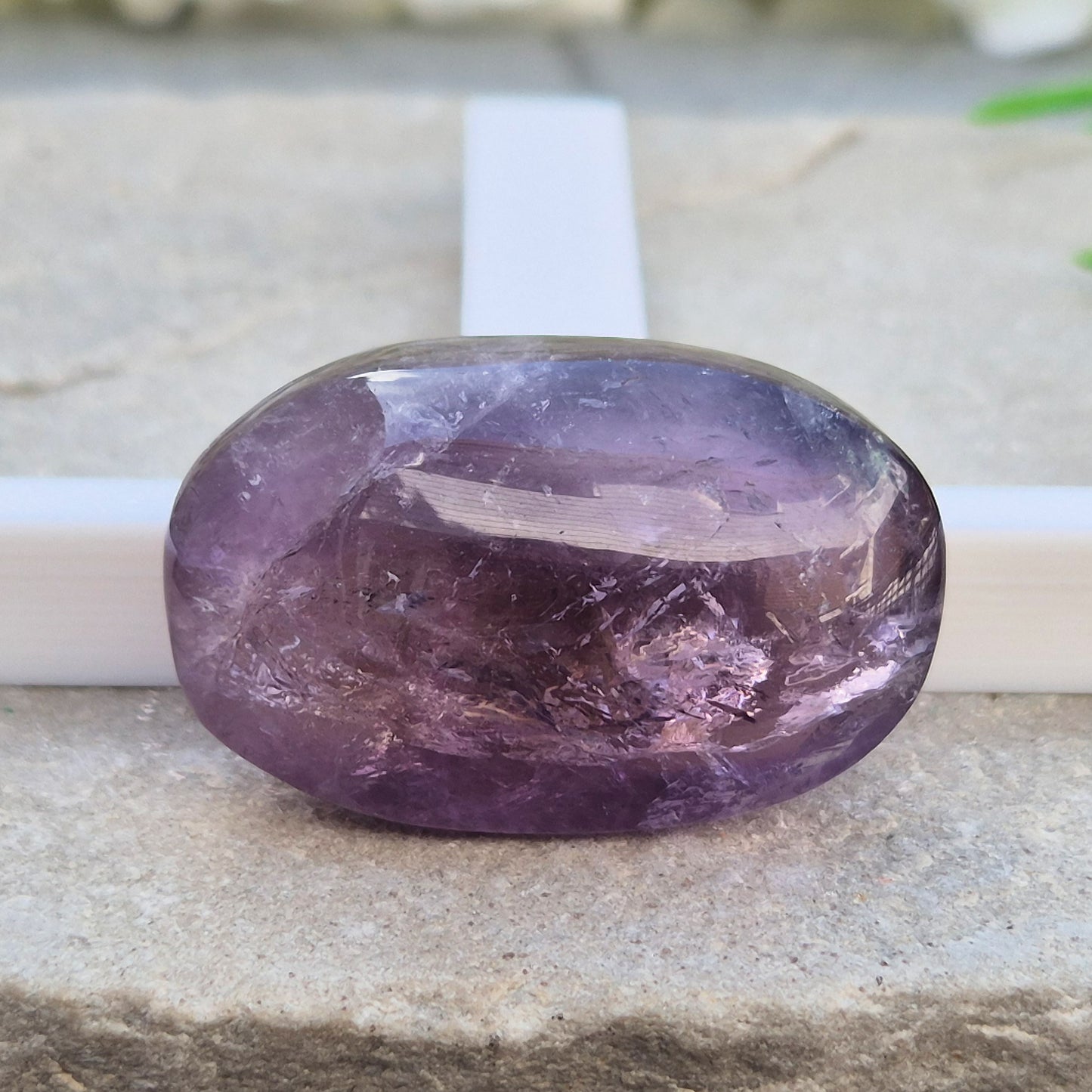 Amethyst palm stone for calm, focus, and balance. Smooth, soothing, and ideal for meditation or everyday grounding. Beautiful quality and easy to hold.