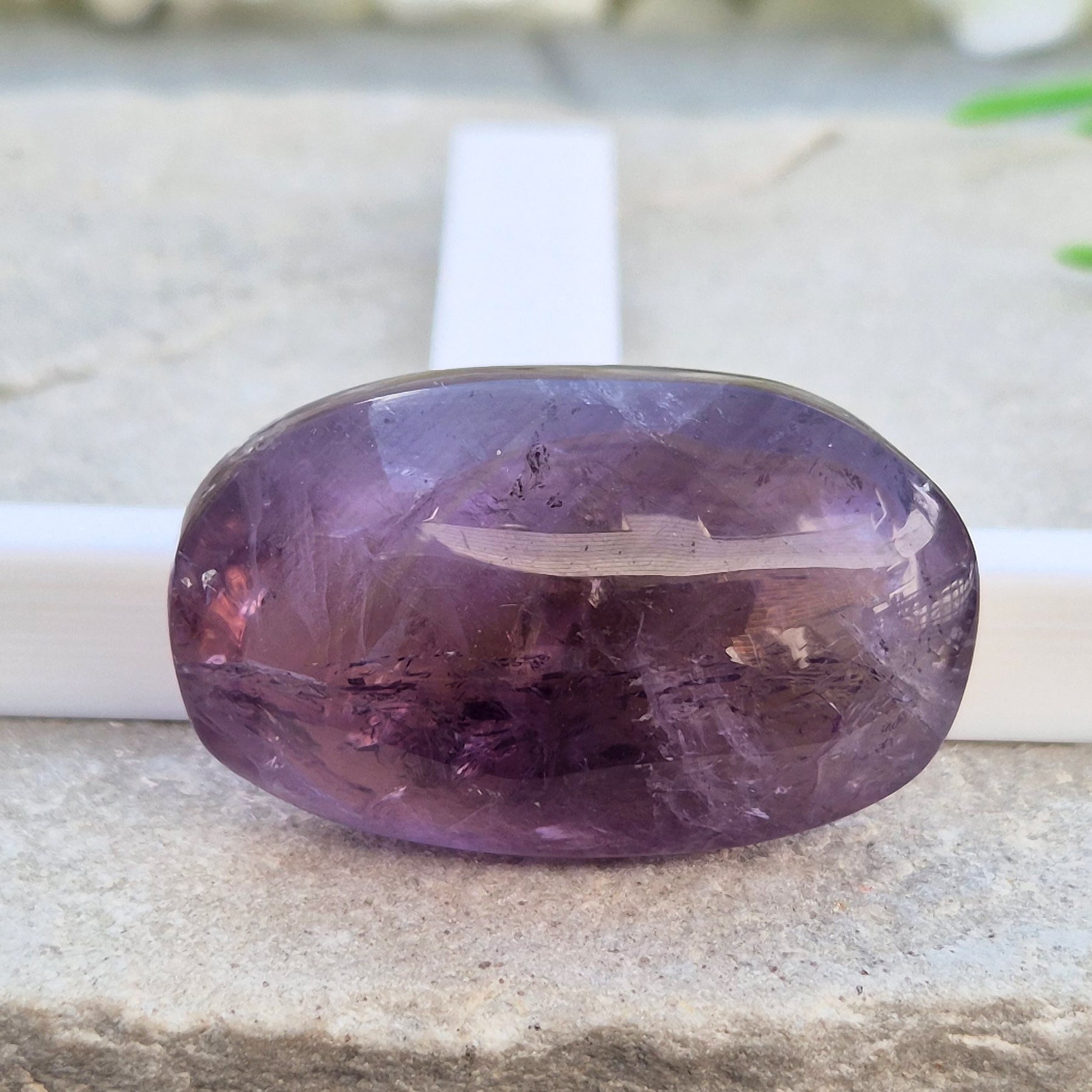 Amethyst palm stone for calm, focus, and balance. Smooth, soothing, and ideal for meditation or everyday grounding. Beautiful quality and easy to hold.