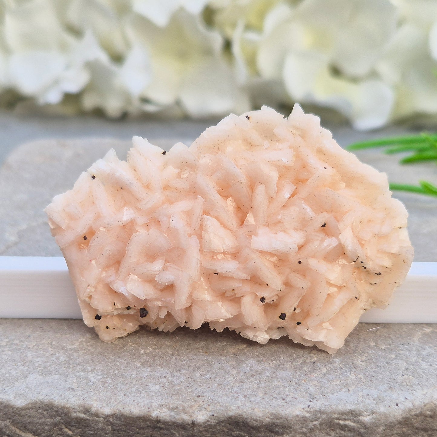 Natural Pink Dolomite Crystal Cluster from Morocco. A comforting heart chakra stone for emotional healing, restoring harmony, and easing mental overwhelm.