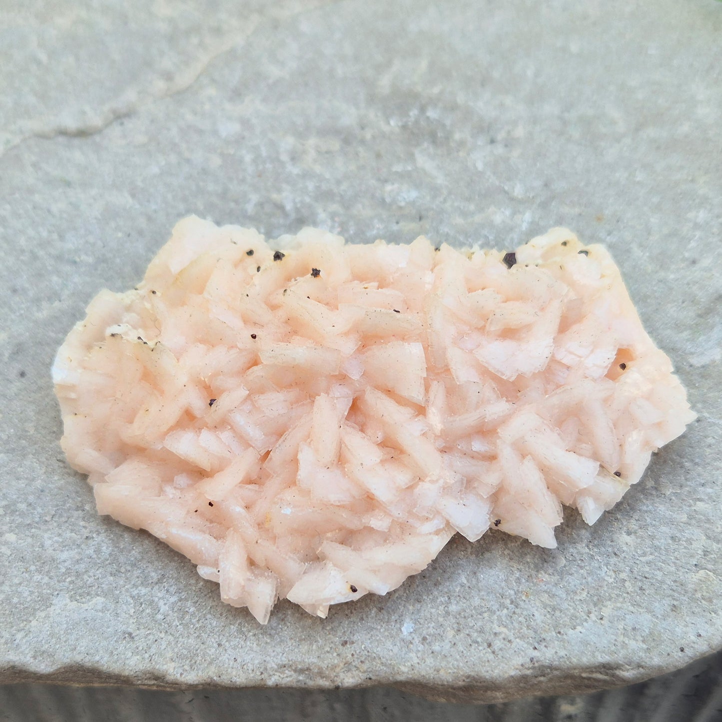 Natural Pink Dolomite Crystal Cluster from Morocco. A comforting heart chakra stone for emotional healing, restoring harmony, and easing mental overwhelm.