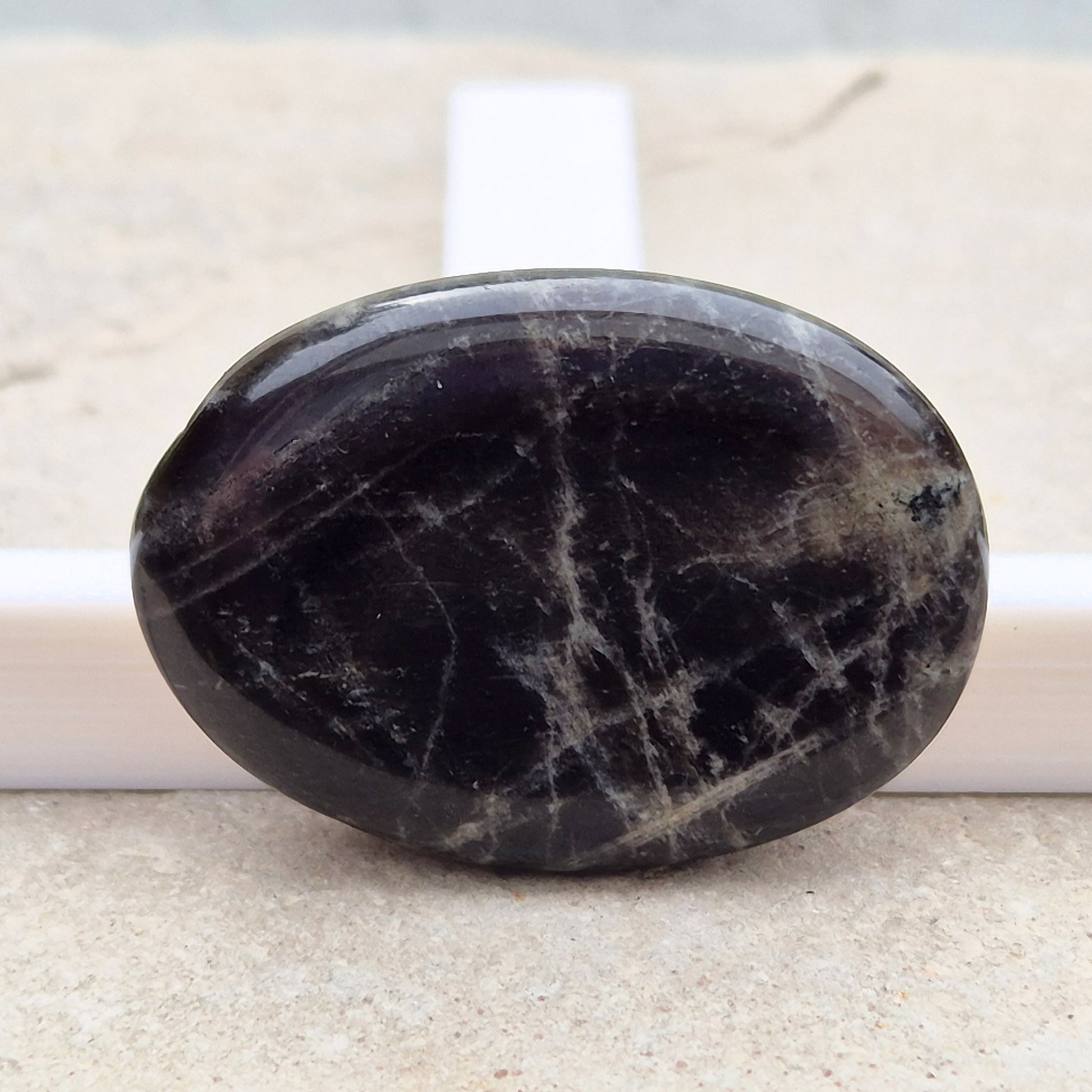 Black Moonstone, valued for its connection to the moon’s energy. Perfect for enhancing intuition, emotional healing, and balancing energy.